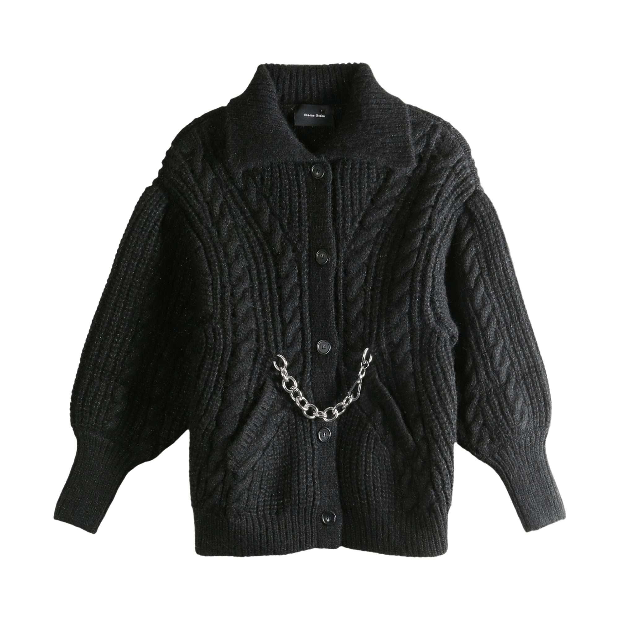 Buy Simone Rocha Black Beaded Balaclava 'Multicolor' - WMK26B 0640