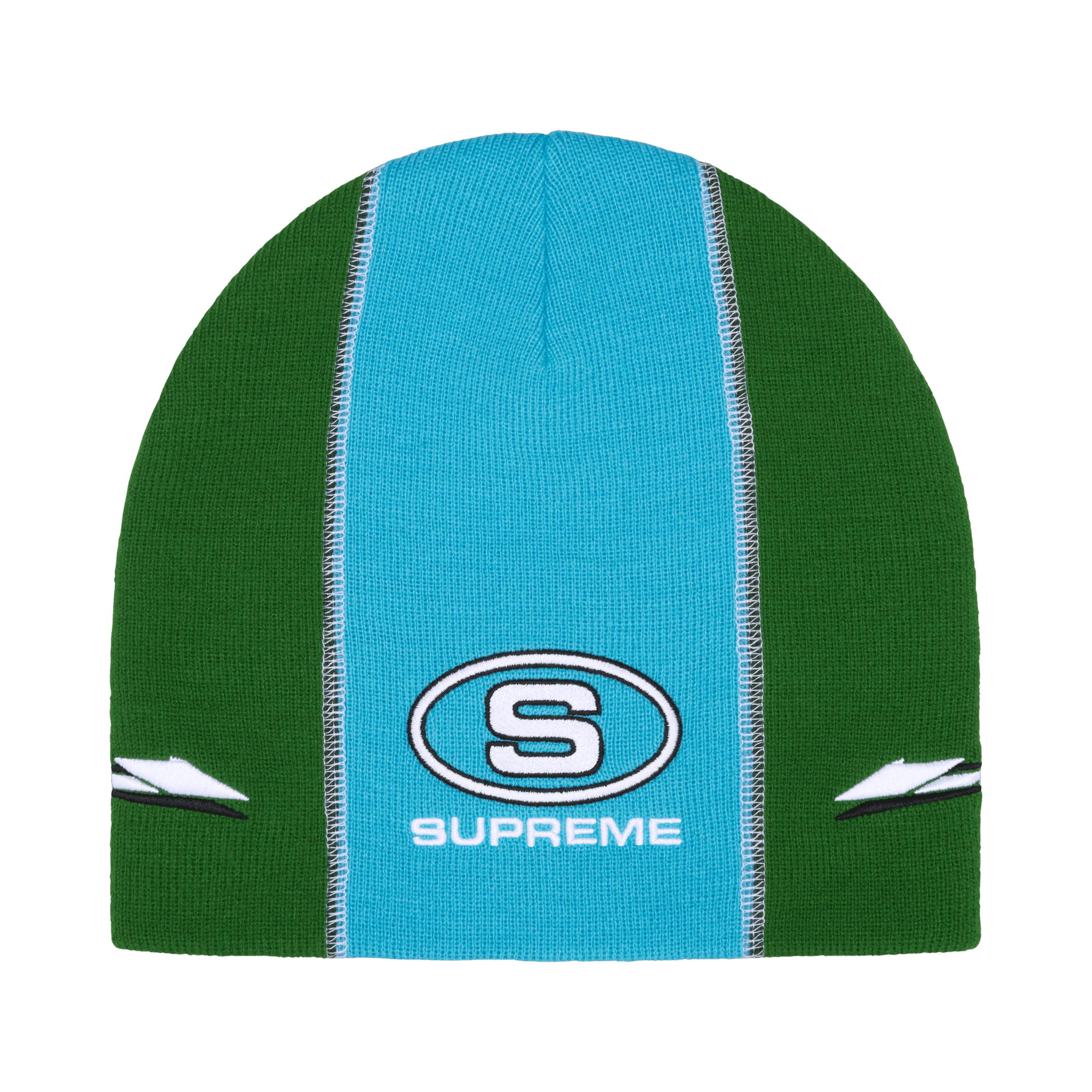 Supreme Racing Panel Beanie 'Light Blue'