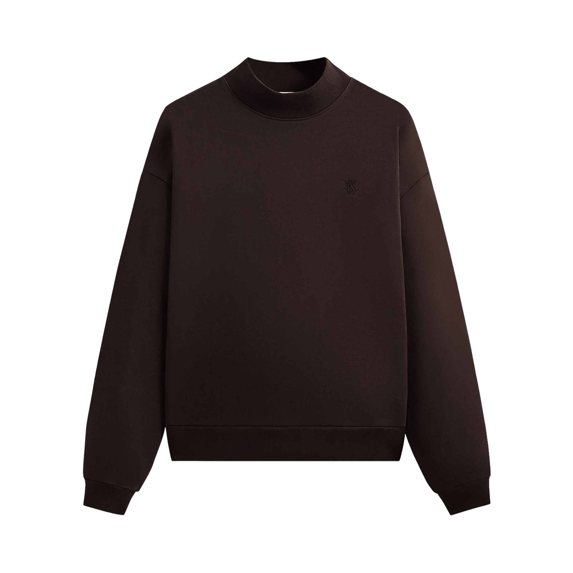Kith Garment Dyed Fleece Mockneck Sweatshirt 'Kindling'