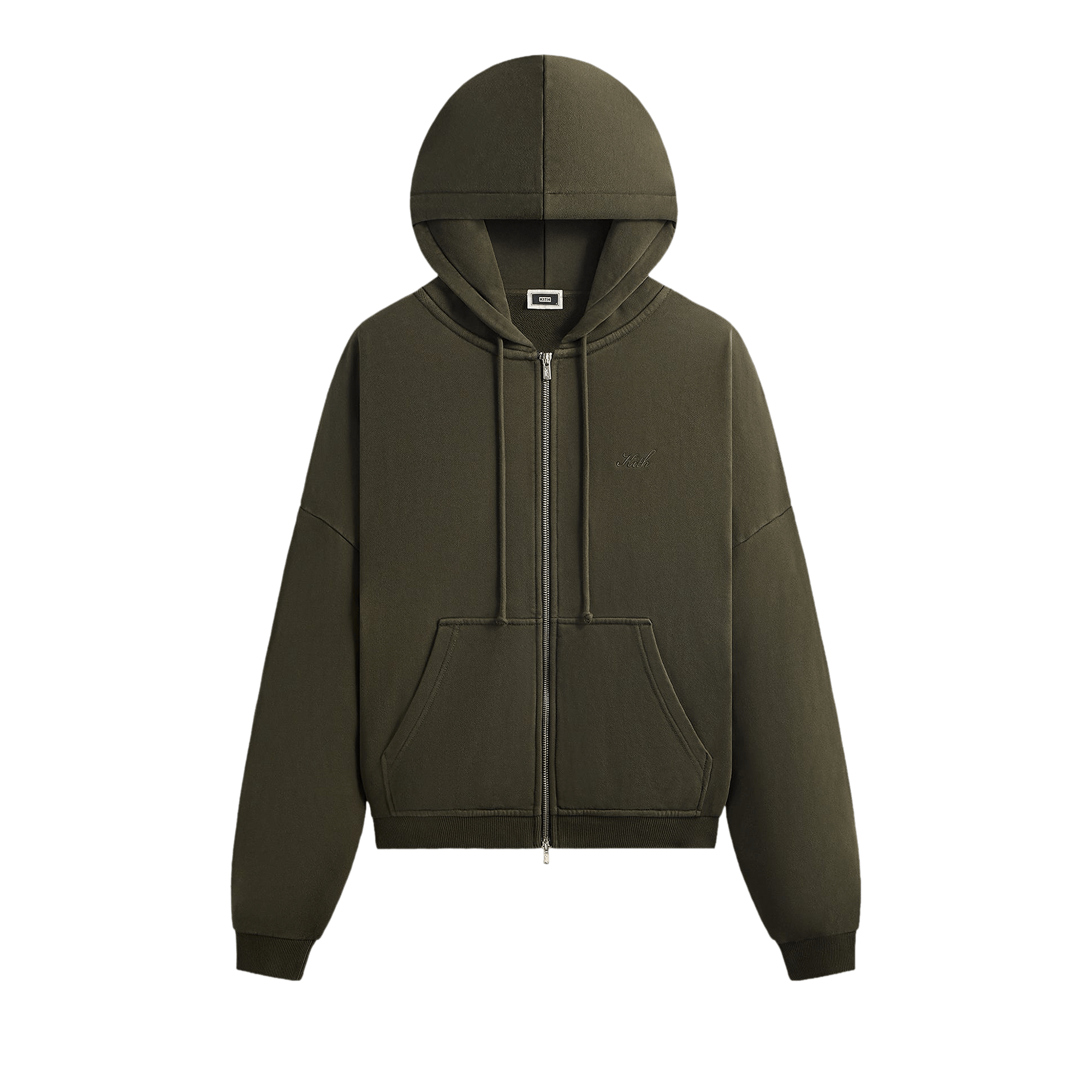 Kith Lofty Fleece Cropped Braxton Hoodie 'Cypress'