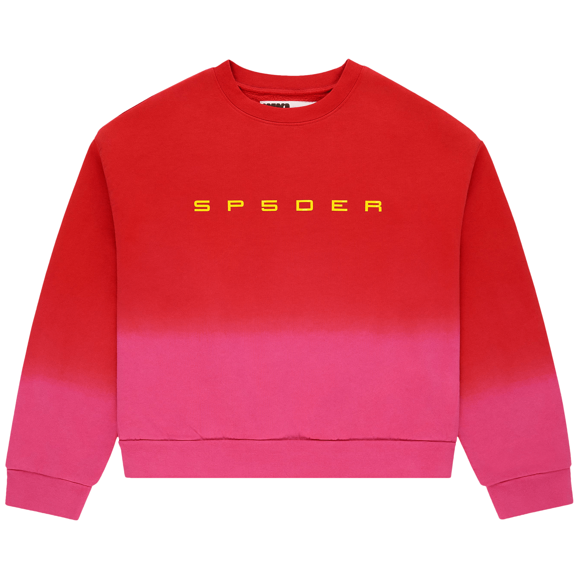 Sp5der Gradient Crewneck 'Red'