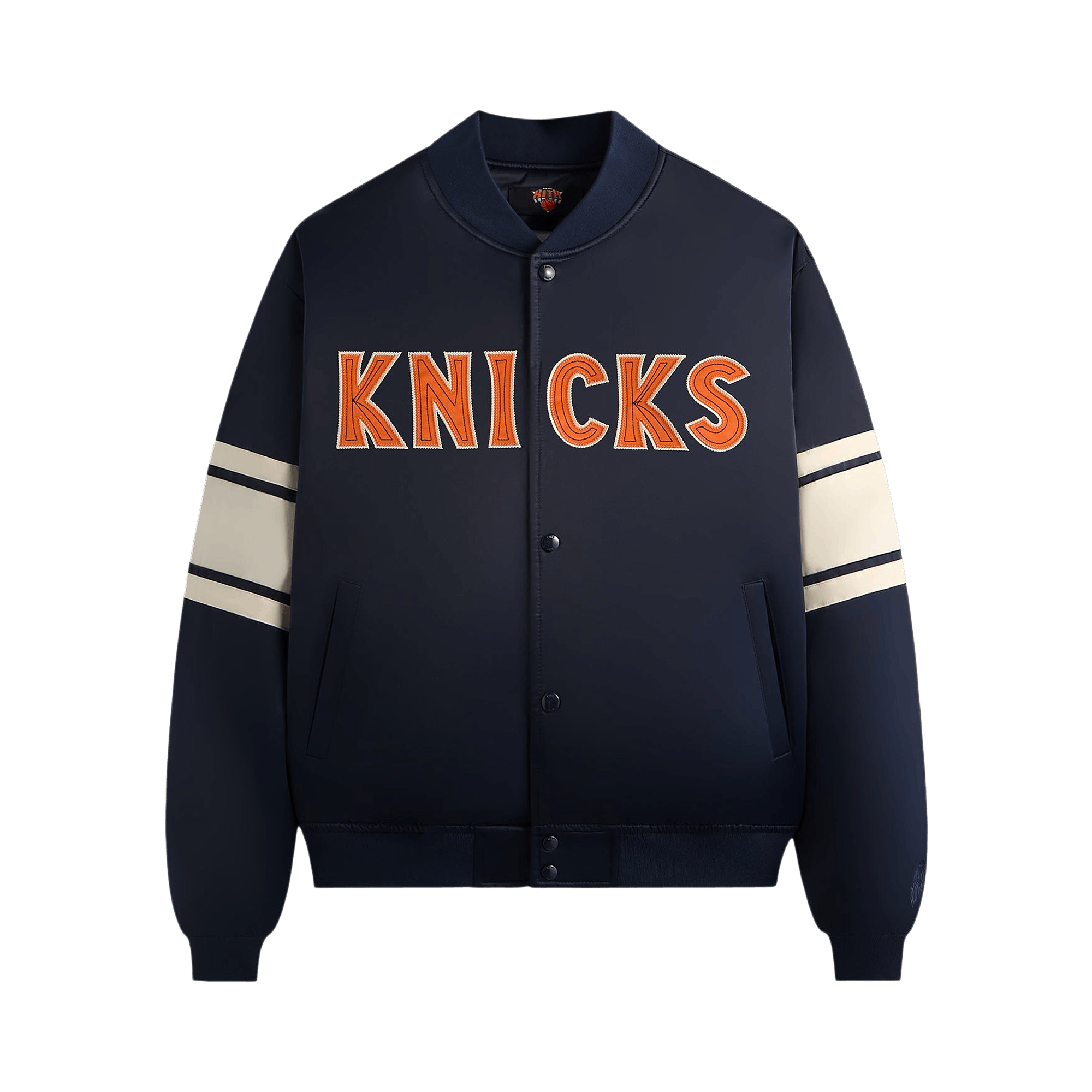 Kith For The New York Knicks Classic Satin Bomber Jacket 'Nocturnal'