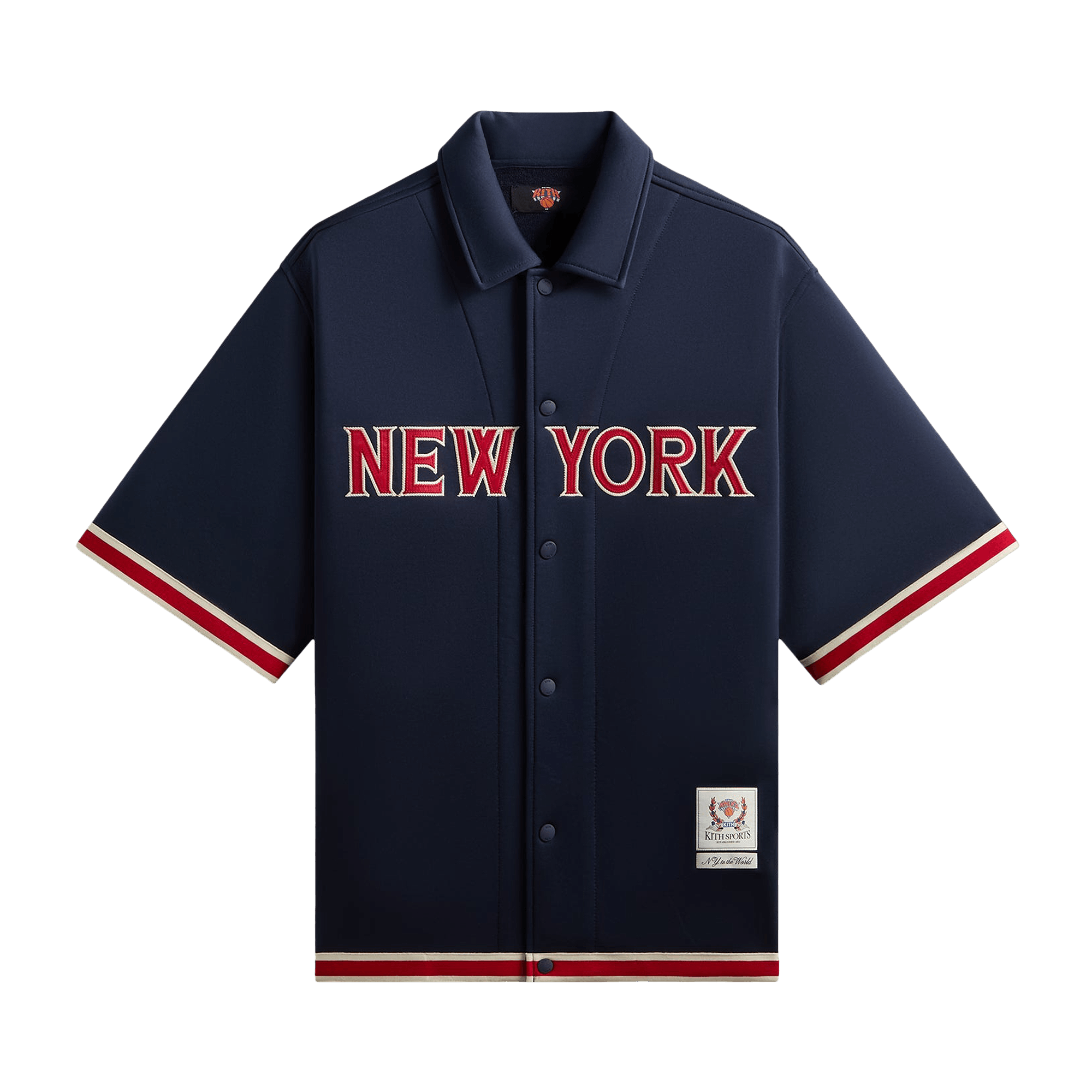 Kith For The New York Knicks Bernard King Woodpoint Shirt 'Nocturnal'