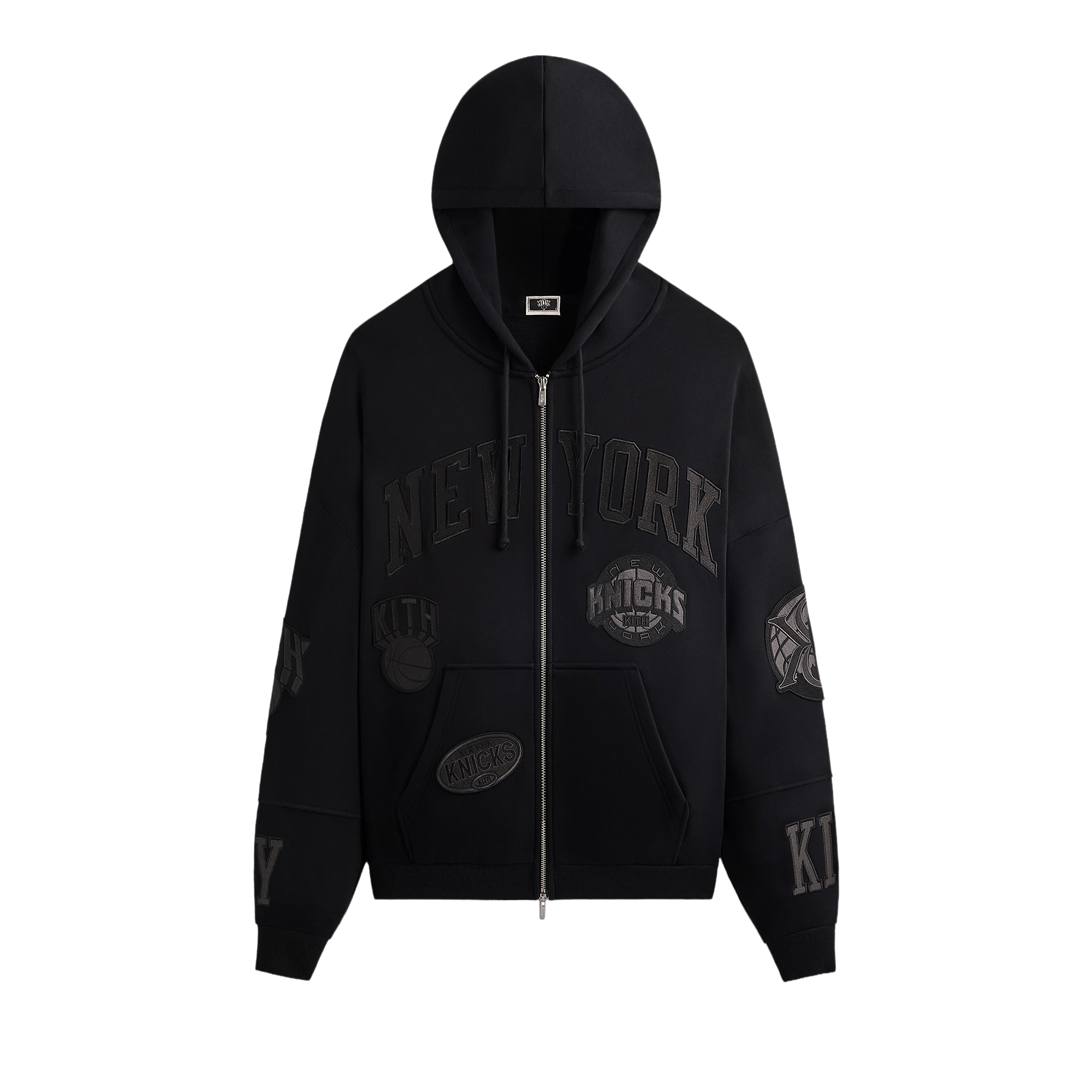 Kith For The New York Knicks Mash Up Braxton Vintage Hoodie 'Black'