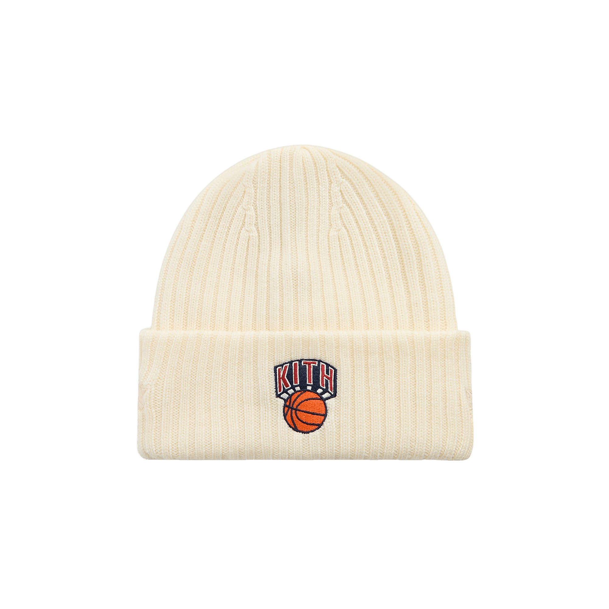 Kith x New Era For The New York Knicks Knit Beanie 'Sandrift'