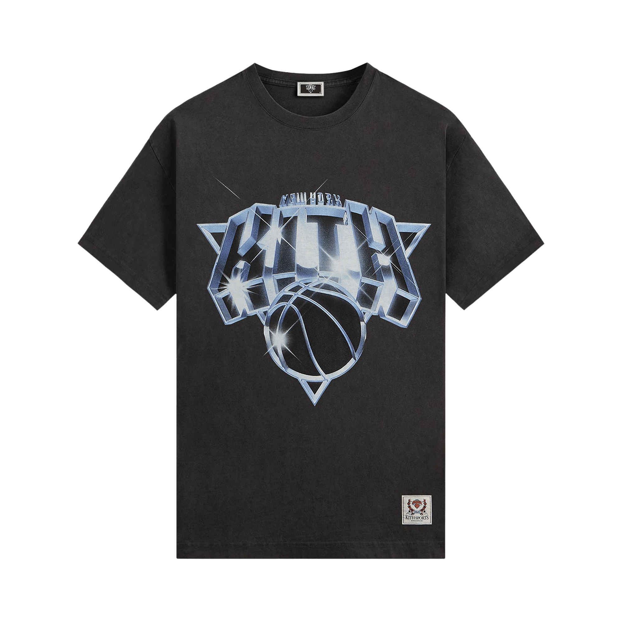 Kith For The New York Knicks Chrome Vintage Jones Tee 'Black'