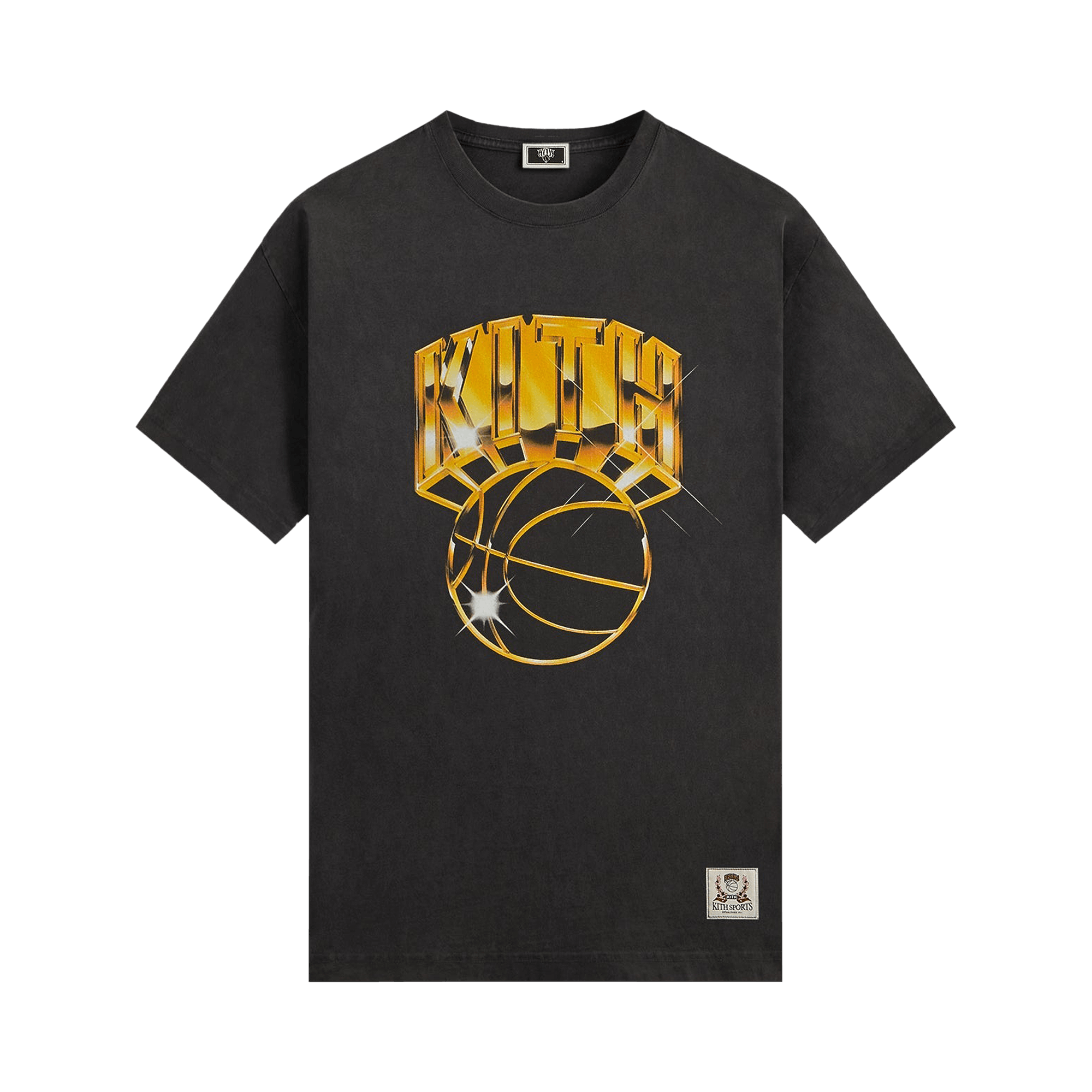 Kith For The New York Knicks Gold Vintage Jones Tee 'Black'