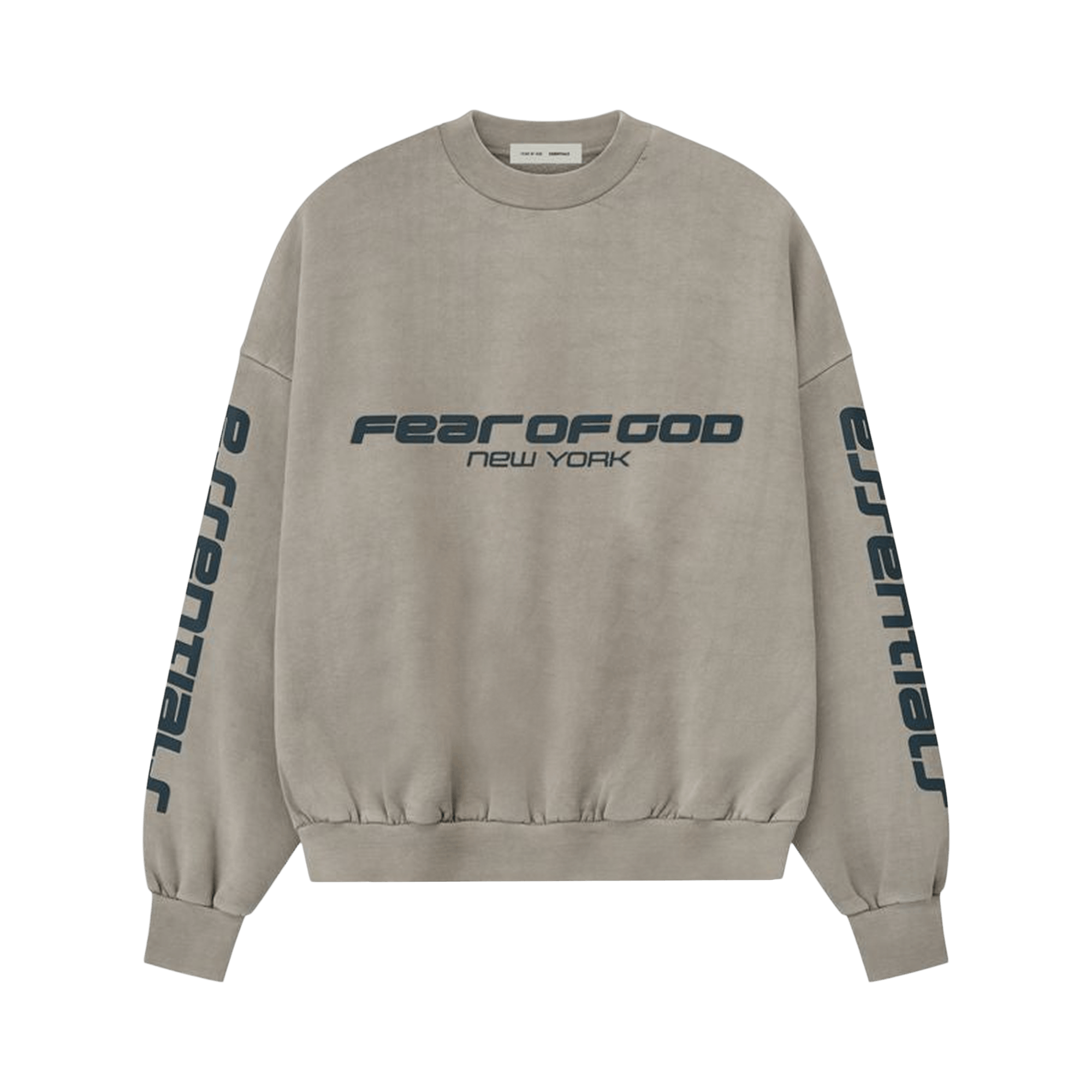 Fear of God Essentials Heavy Fleece Cropped Relaxed Sweatshirt 'Smoke Grey'