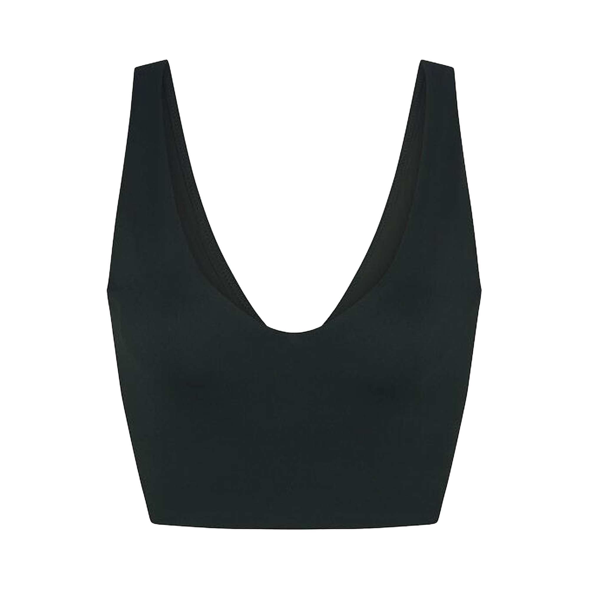 NikeSKIMS Matte V-Neck Long-Line Bra 'Dark Teal/Dark Teal'