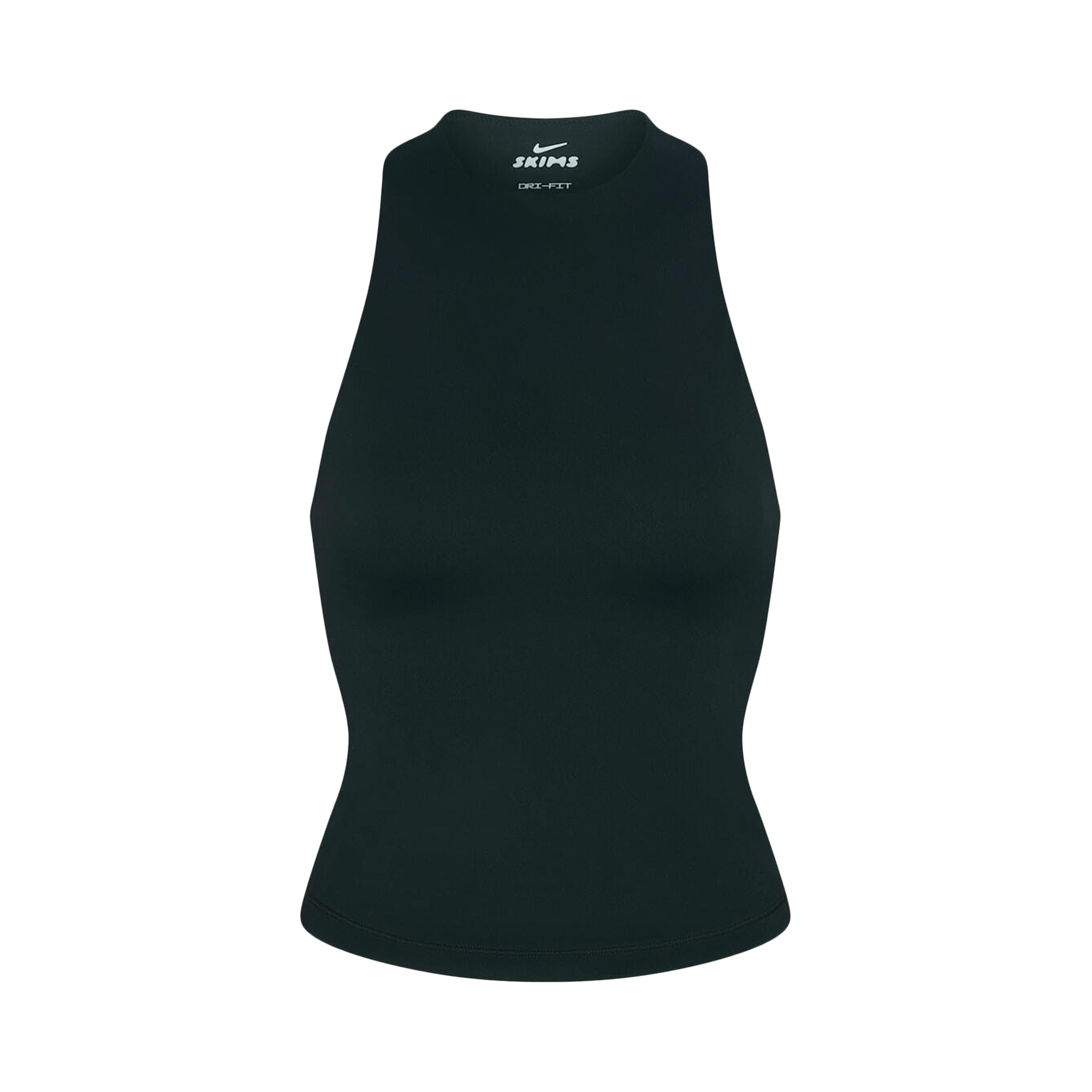 NikeSKIMS Matte Mock-Neck Racerback Tank Top 'Dark Teal/Dark Teal'