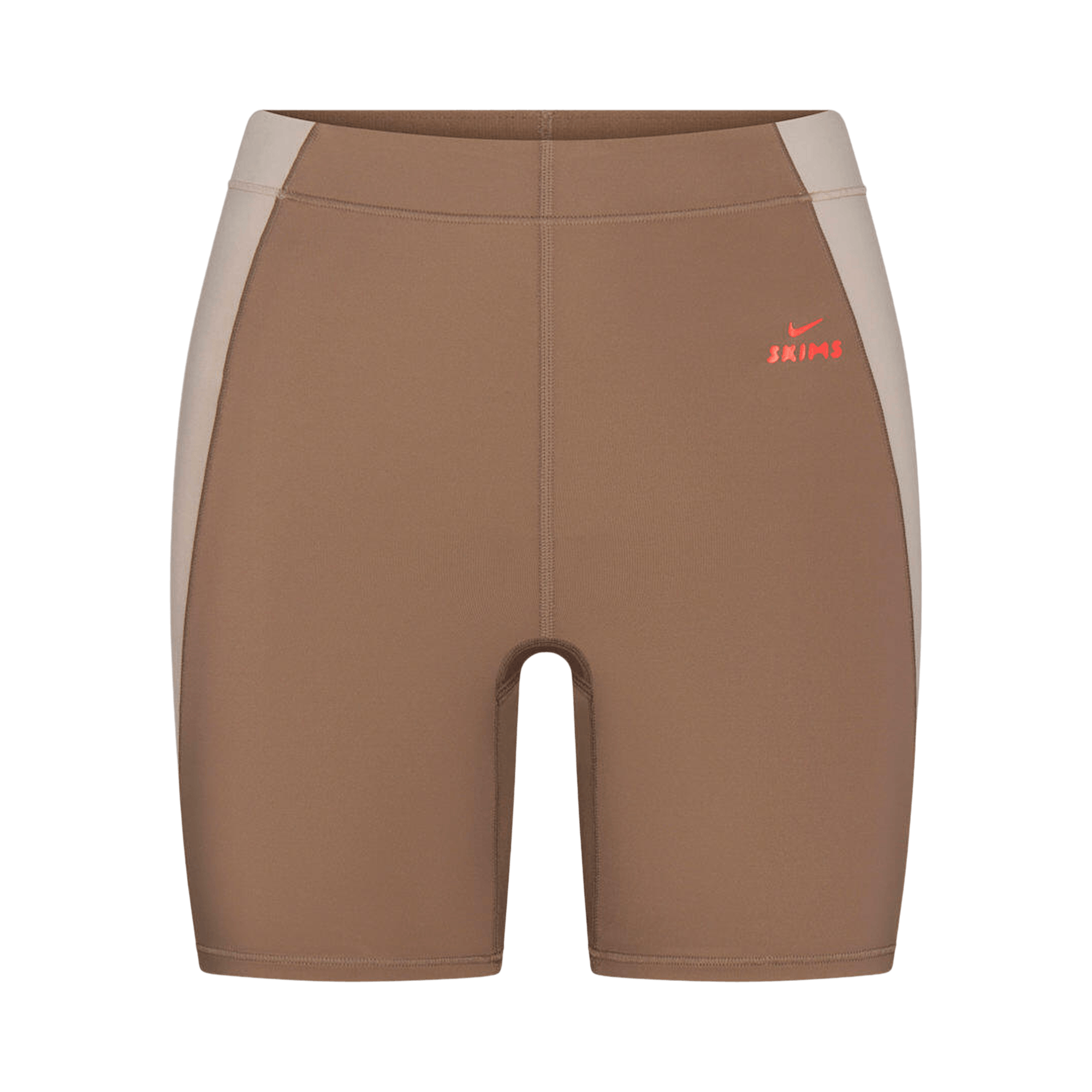 NikeSKIMS Shine High-Waisted 5" Biker Shorts 'Truffle/Stone'