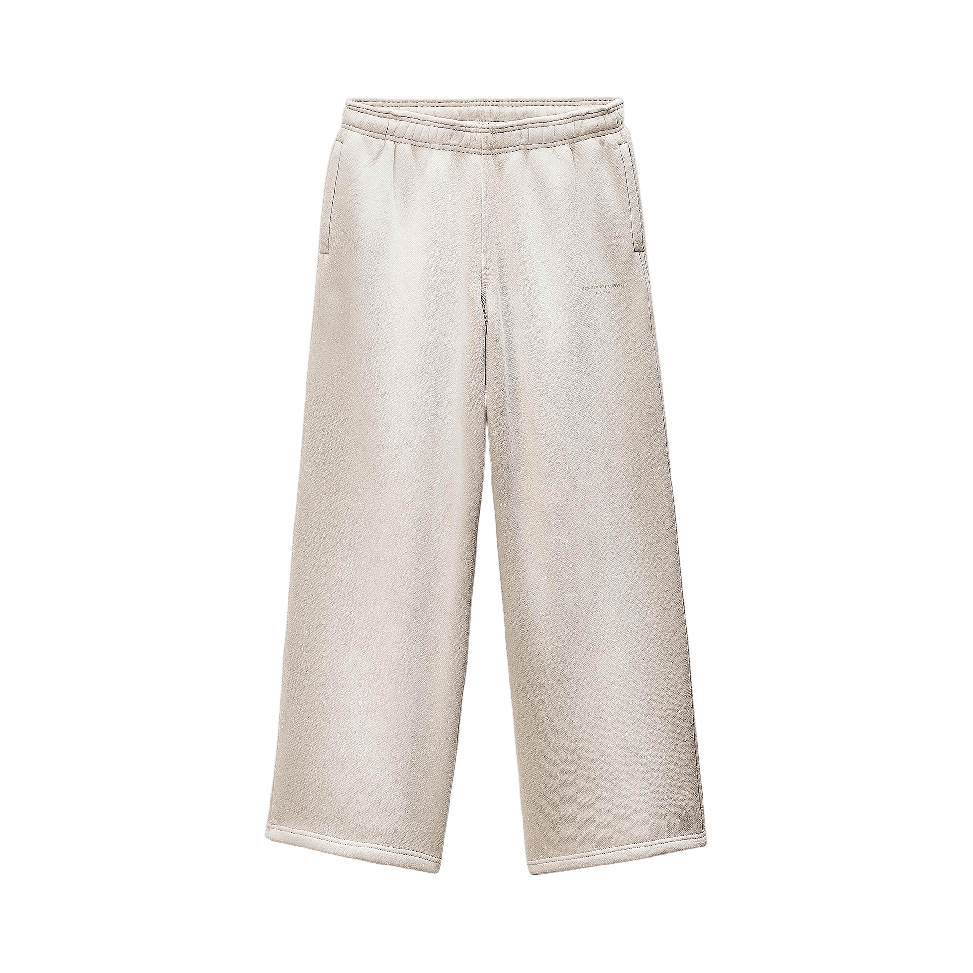 Alexander Wang Mid Rise Sweatpants with Allover Hotfix 'Washed Khaki'