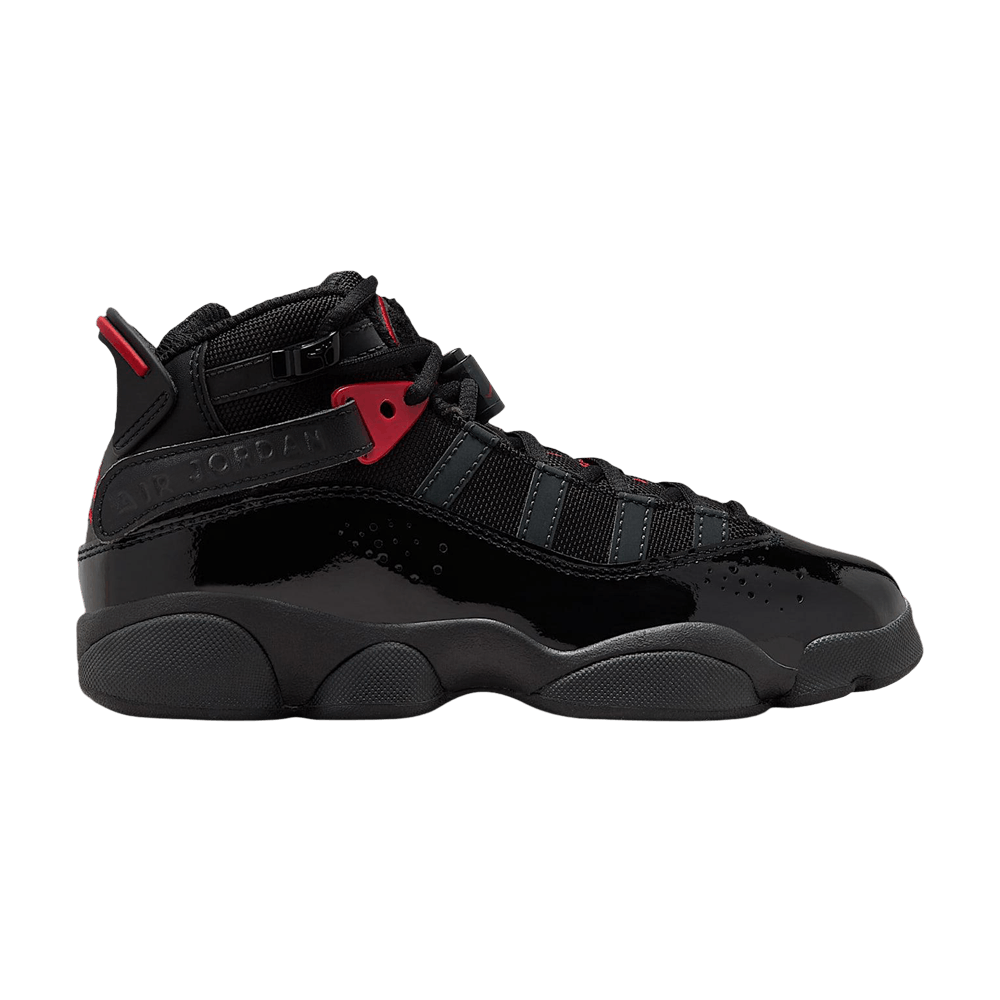 Air Jordan 6 Rings GS 'Black/Anthracite/Fire Red'