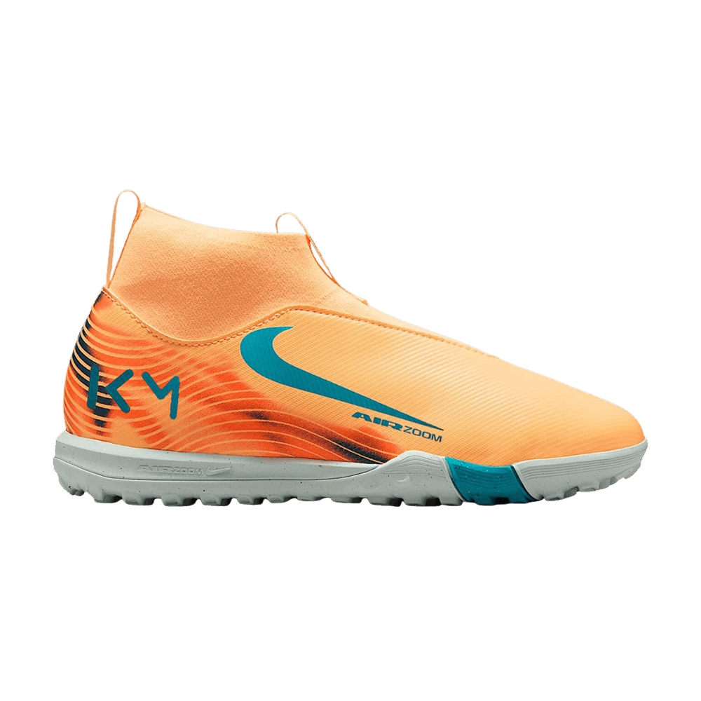 Kylian Mbappé x Nike Jr. Mercurial Superfly 10 Academy GS 'Melon Tint/Igloo/Neo Turquoise'