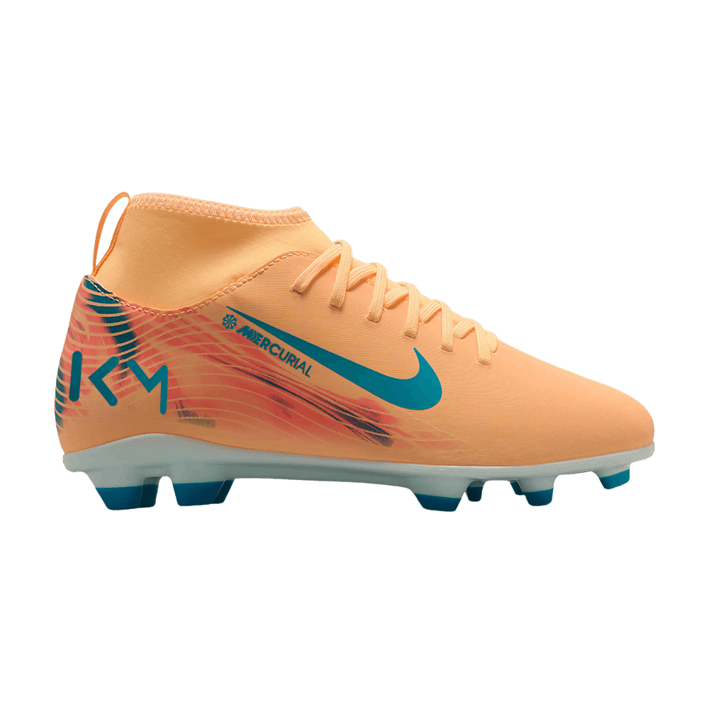 Kylian Mbappé x Nike Jr. Mercurial Superfly 10 GS 'Melon Tint/Igloo/Neo Turquoise'