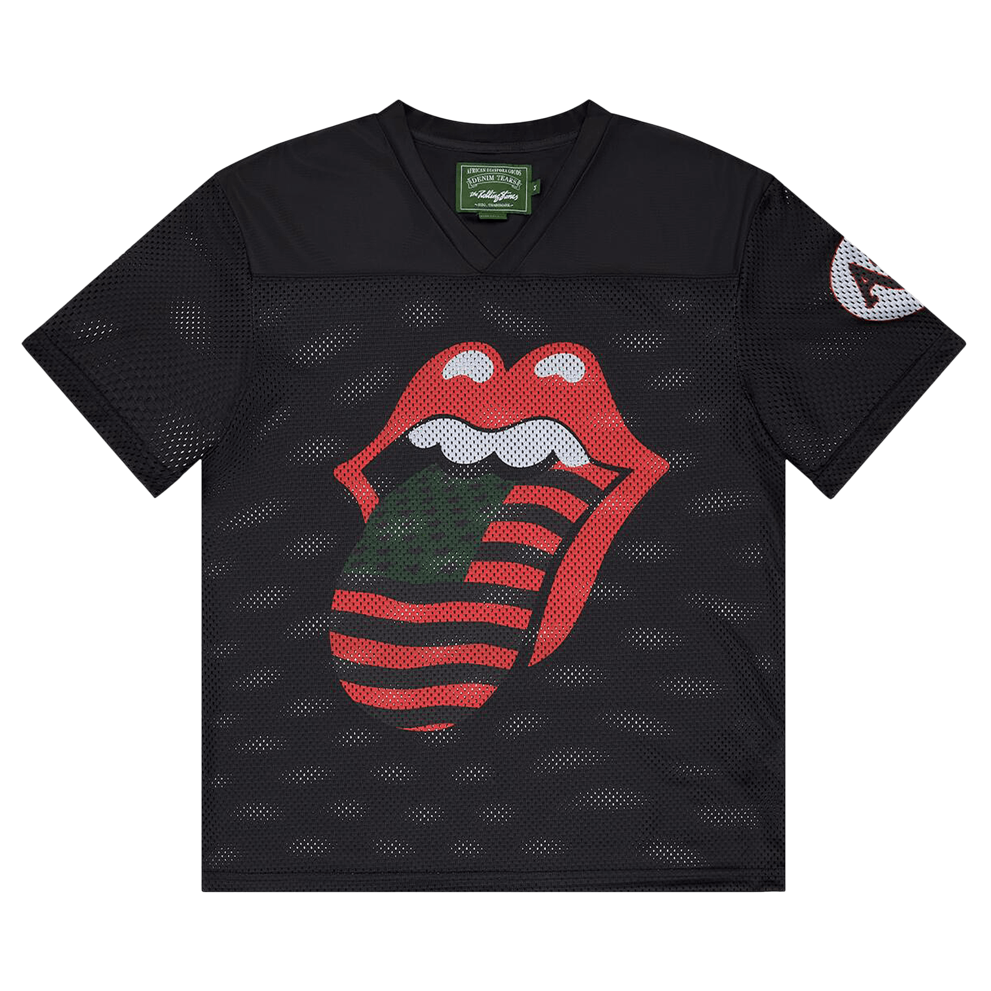 Denim Tears Rolling Stones Football Jersey 'Black'