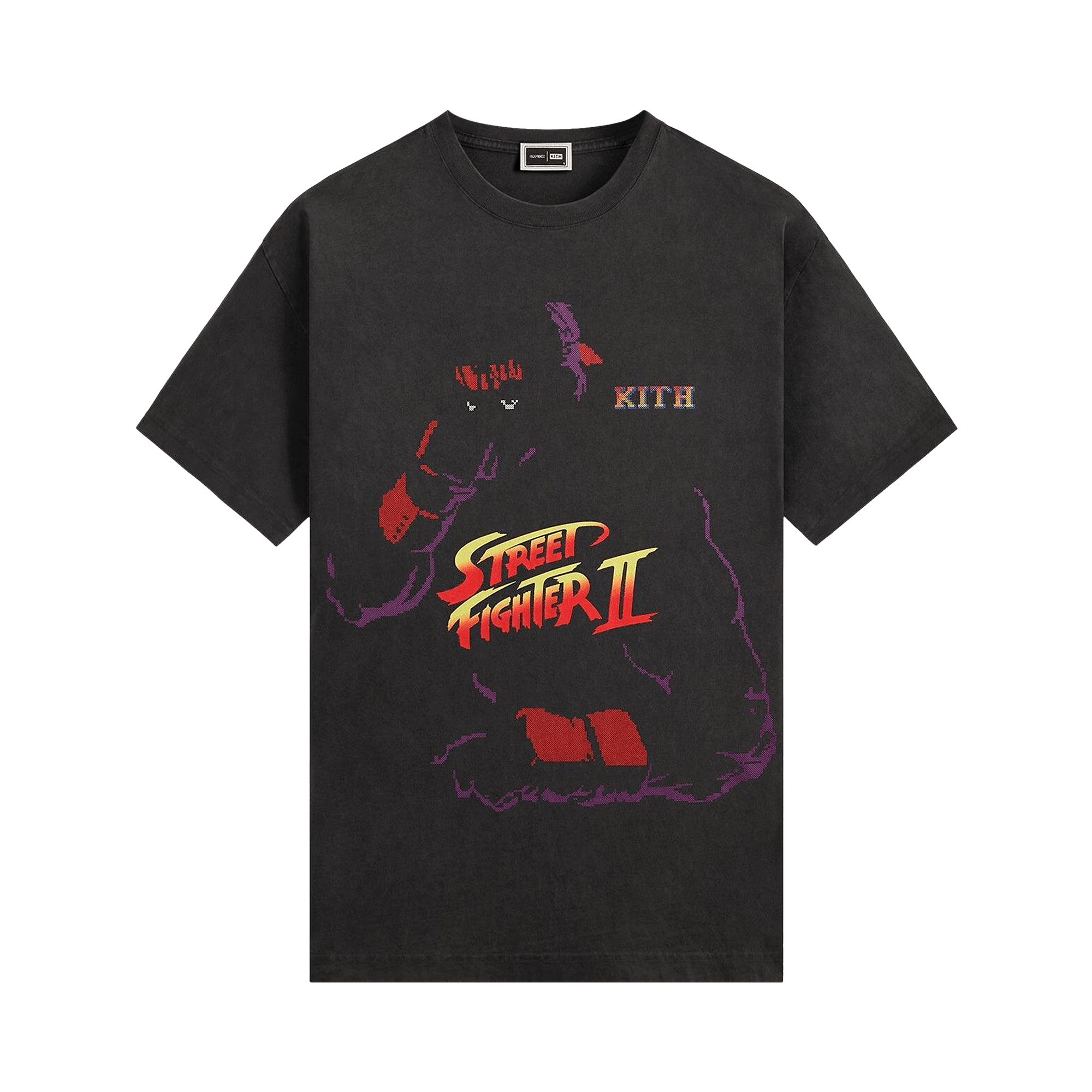 Kith x Capcom Ryu Needle Point Vintage Tee 'Black'