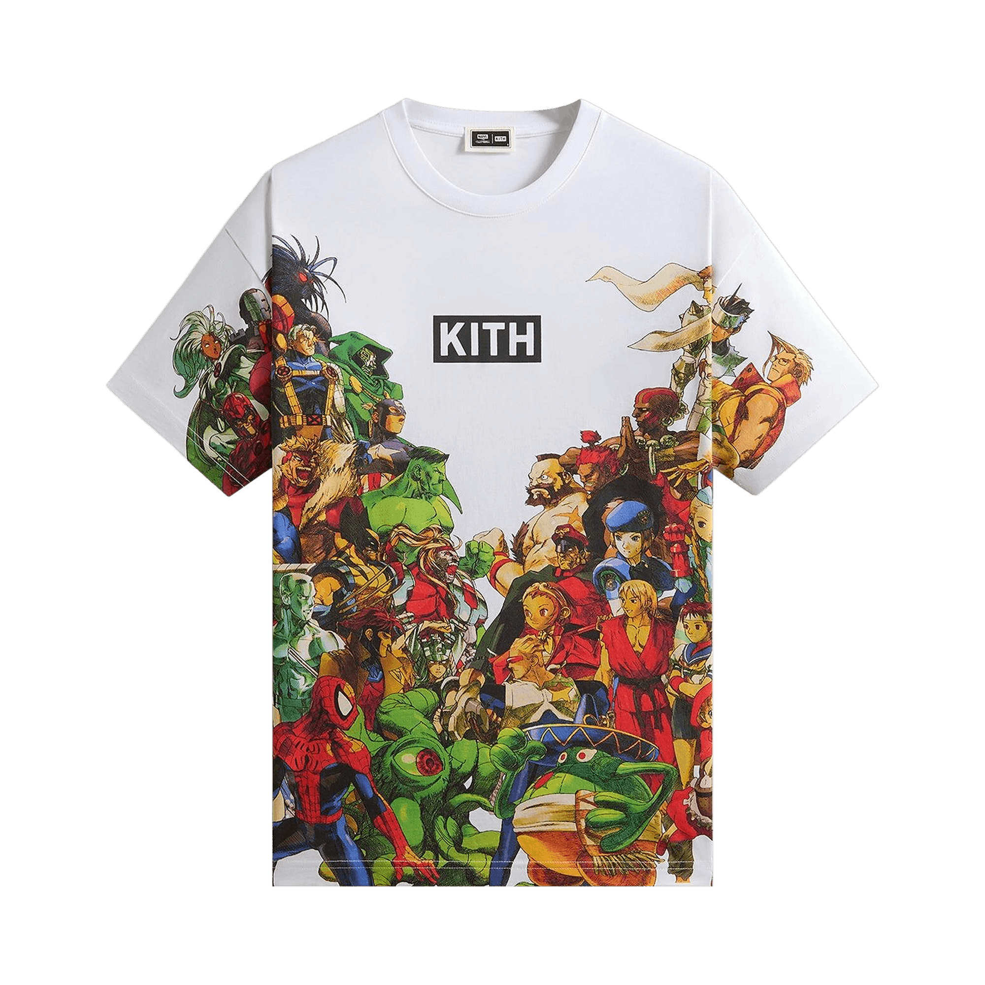 Kith x Marvel vs. Capcom New Age Of Heroes All-Over Printed Tee 'White'