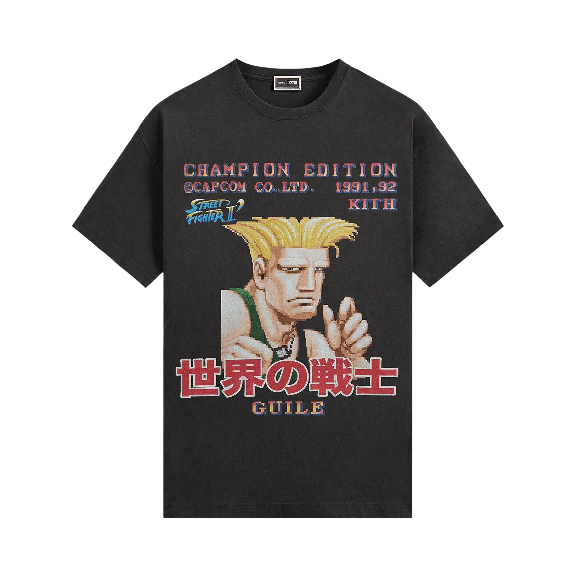 Kith x Capcom Guile Champion Edition Vintage Tee 'Black'