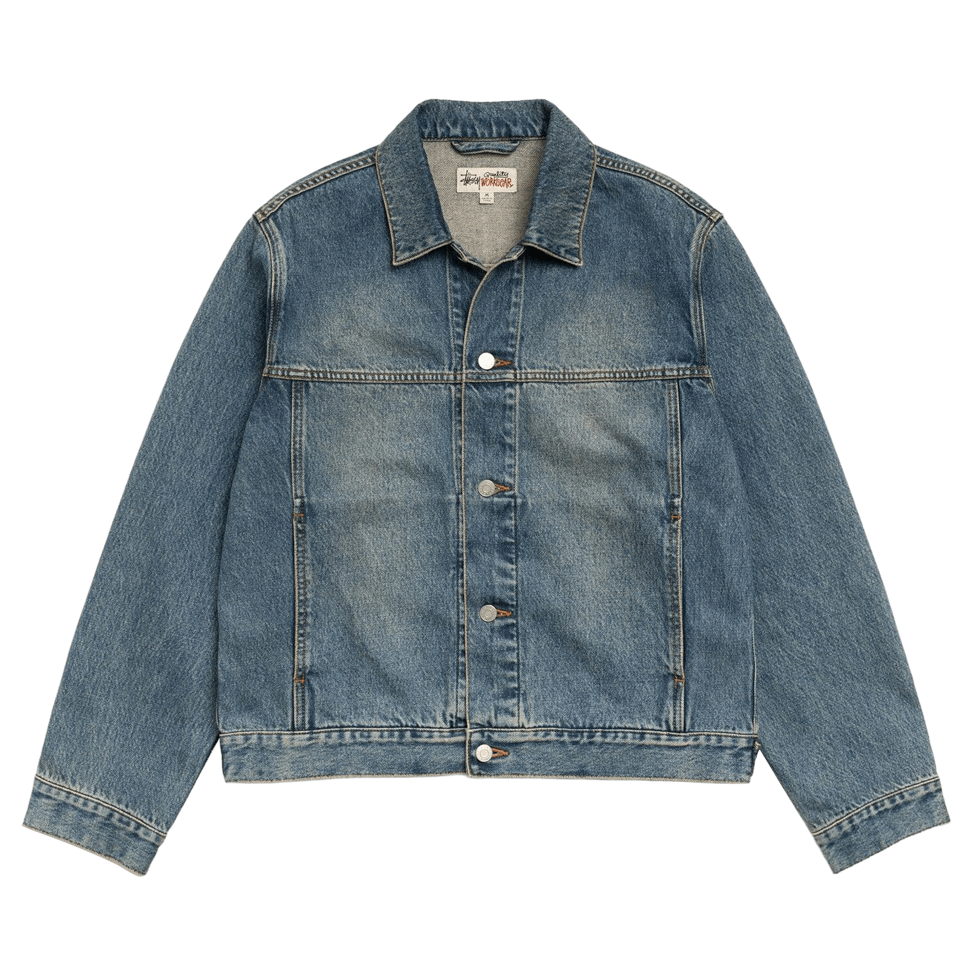 Stussy Trucker Jacket Denim 'Vintage Mid Wash'