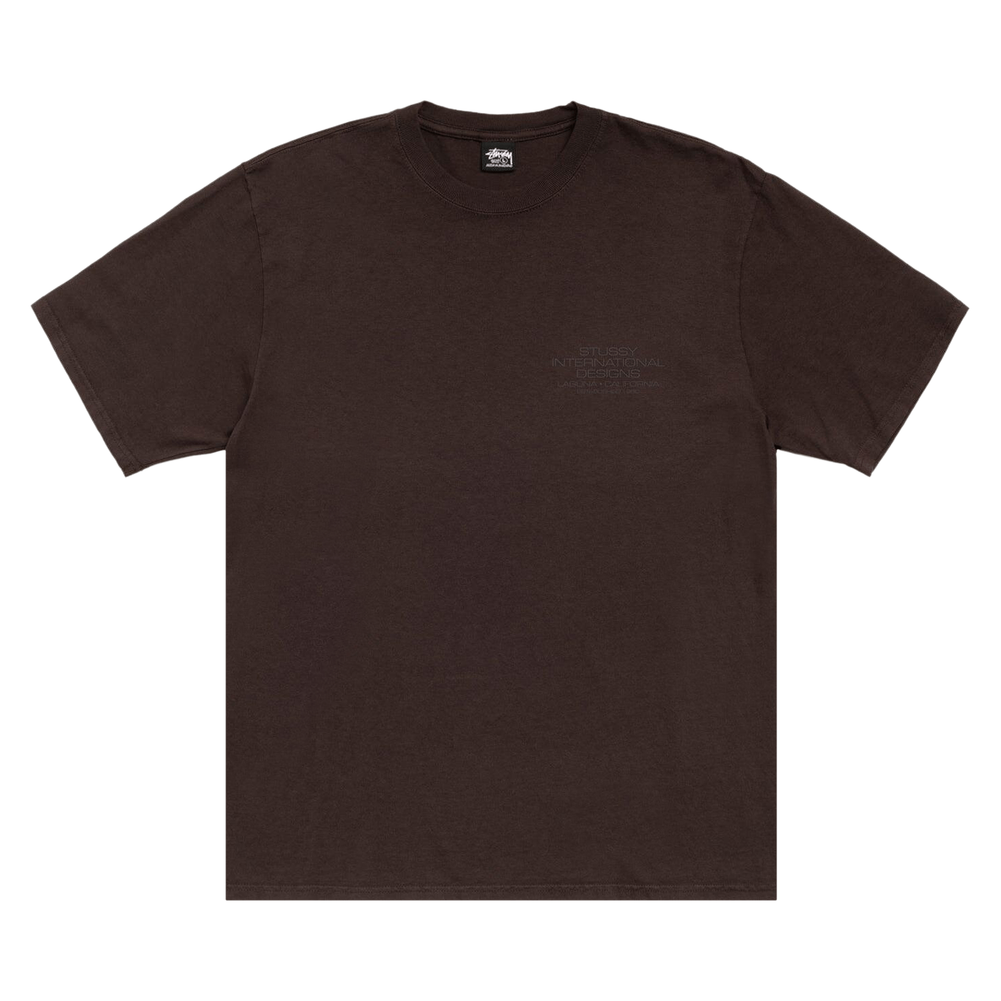 Stussy International Design Tee Pigment Dyed 'Brown'