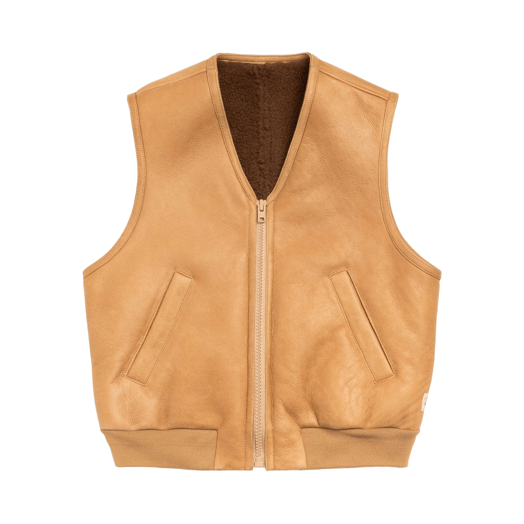 Stussy Shearling Vest 'Tan'