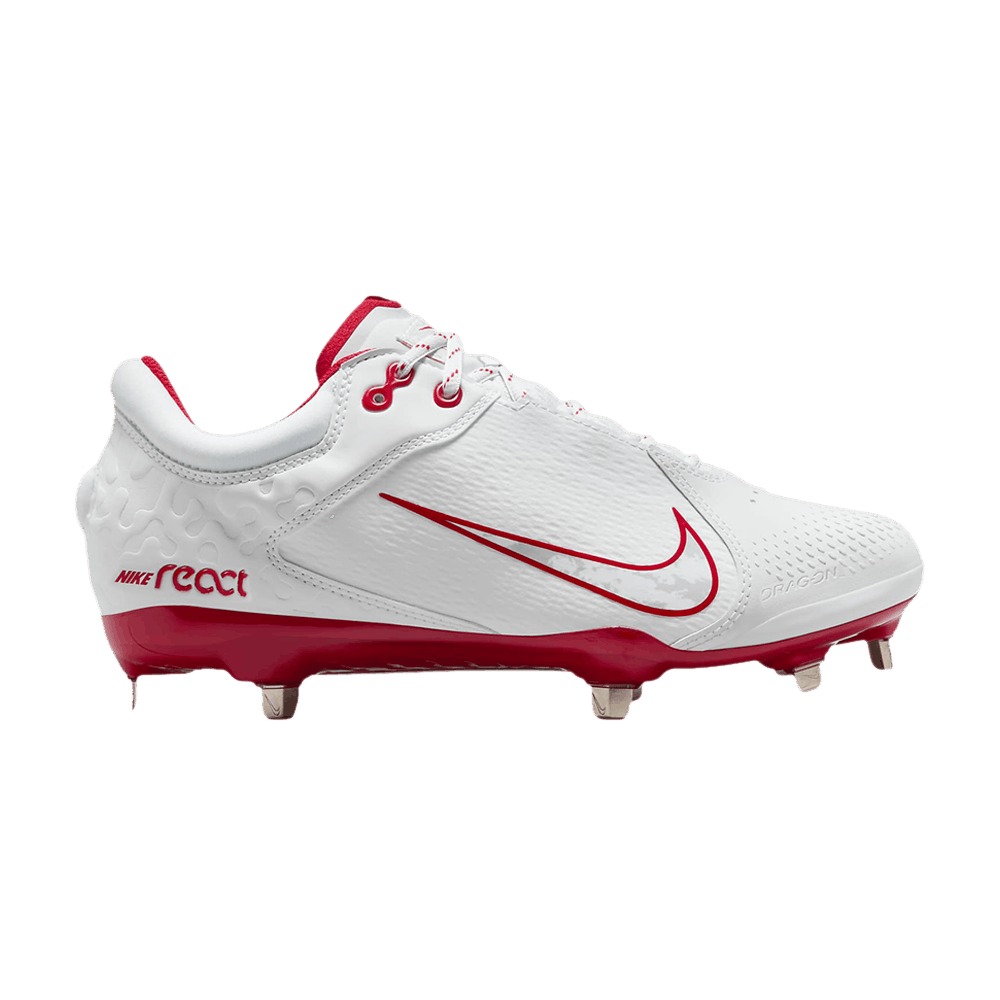 Nike Wmns Hyperdiamond 4 Elite  'White/Pure Platinum/University Red'