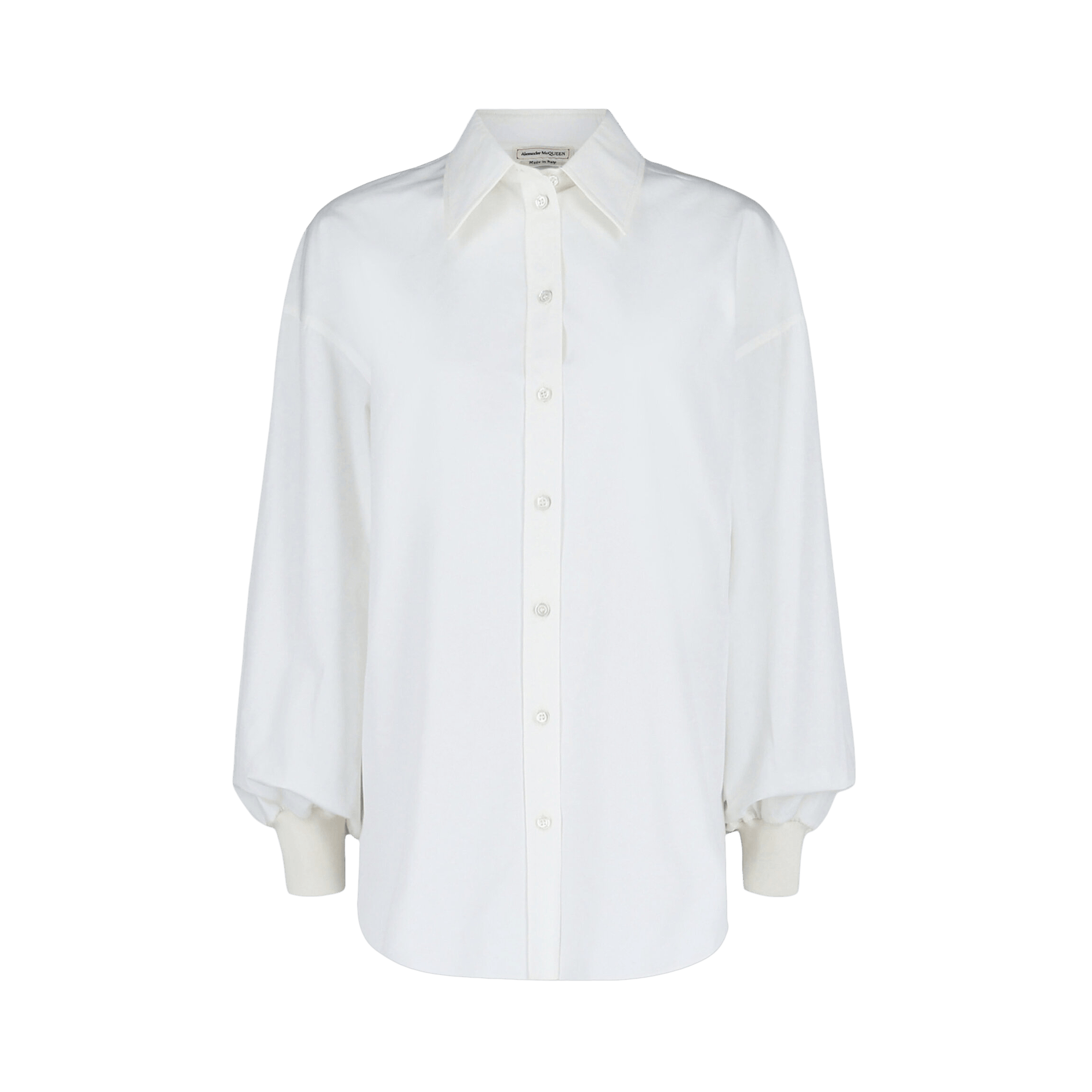 Alexander McQueen Cocoon Sleeve Shirt 'Optical White'
