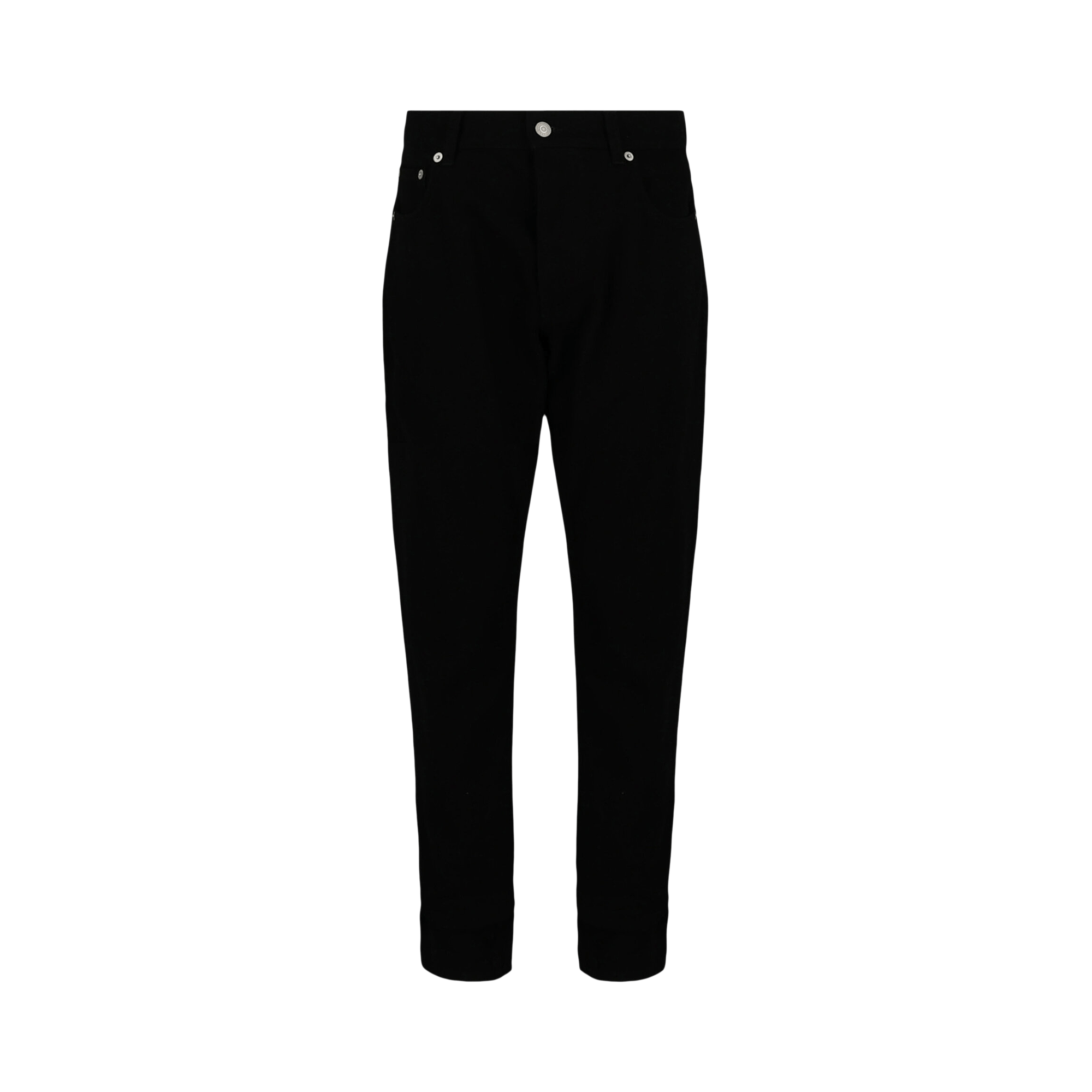 Alexander McQueen Logo Embroidered Jeans 'Black'