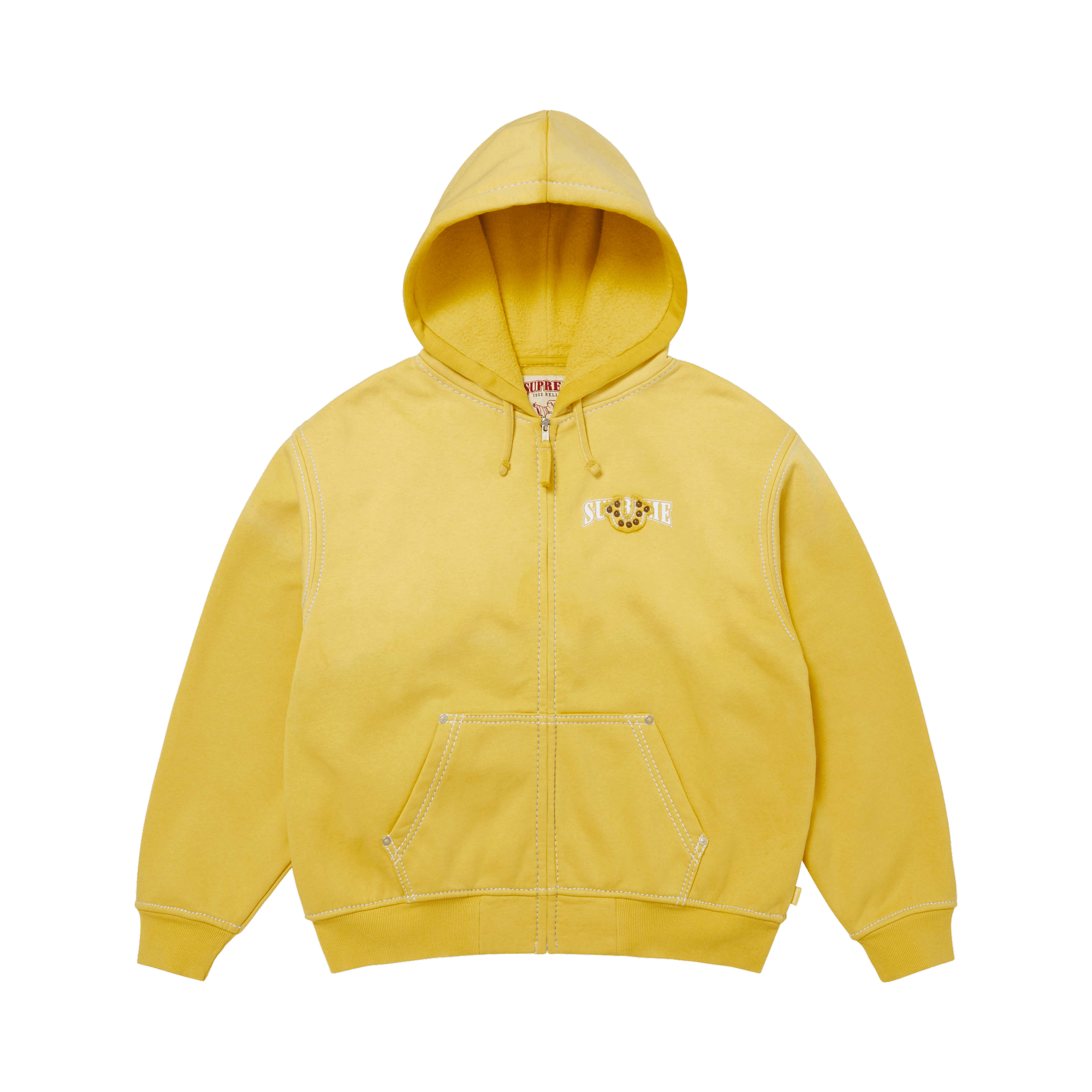 Supreme x True Religion Zip Up Hooded Sweatshirt 'Yellow'