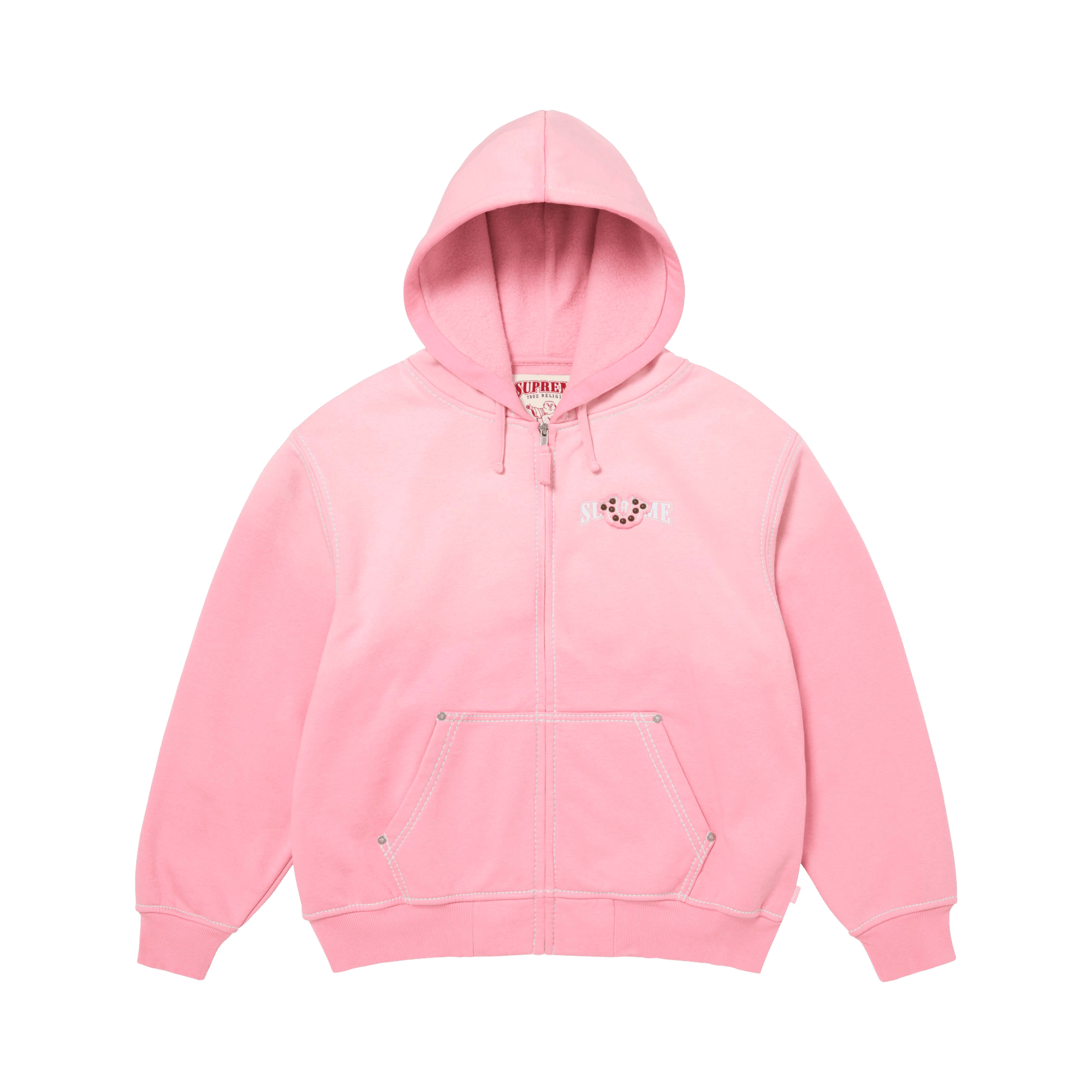 Supreme x True Religion Zip Up Hooded Sweatshirt 'Pink'