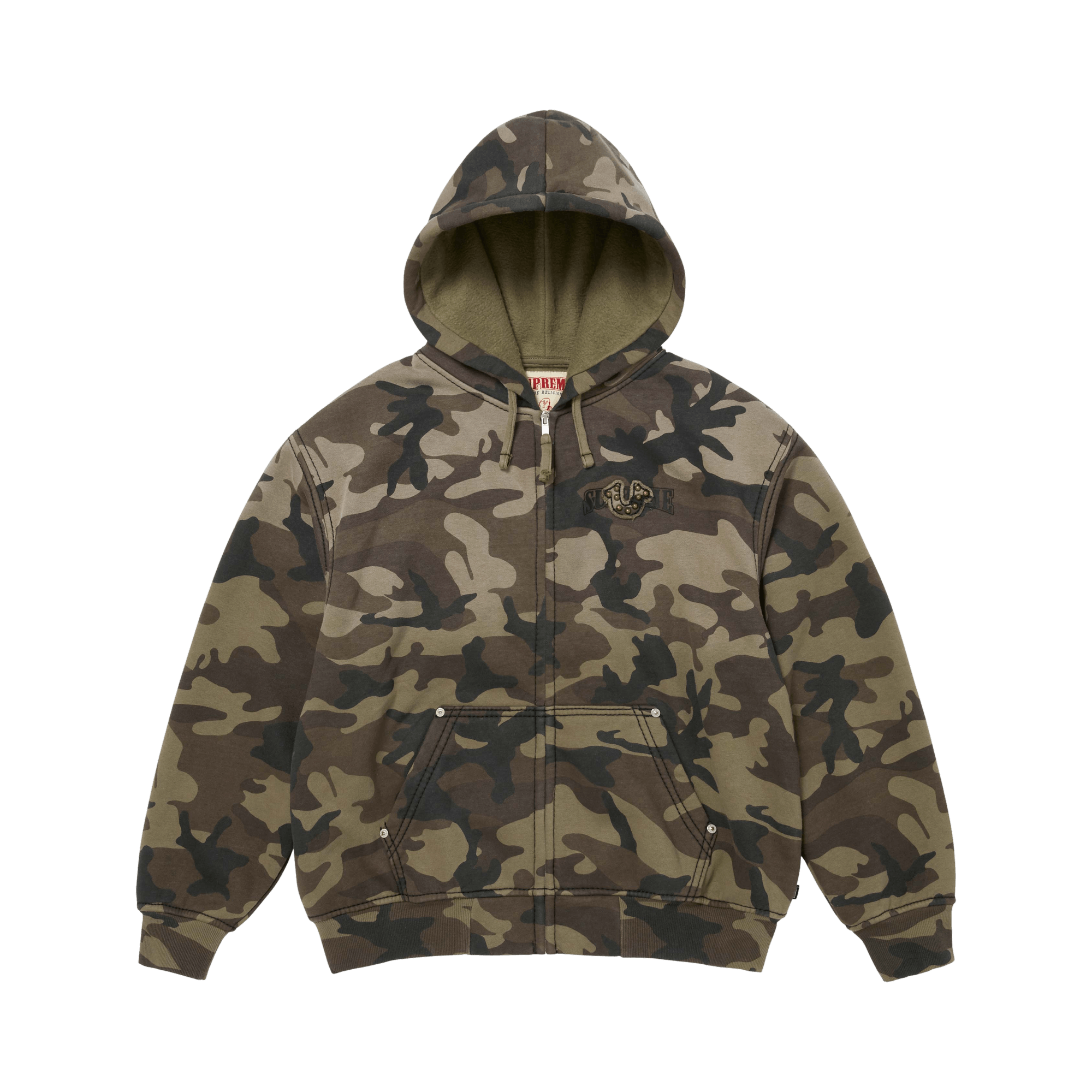 Supreme x True Religion Zip Up Hooded Sweatshirt 'Brown Camo'