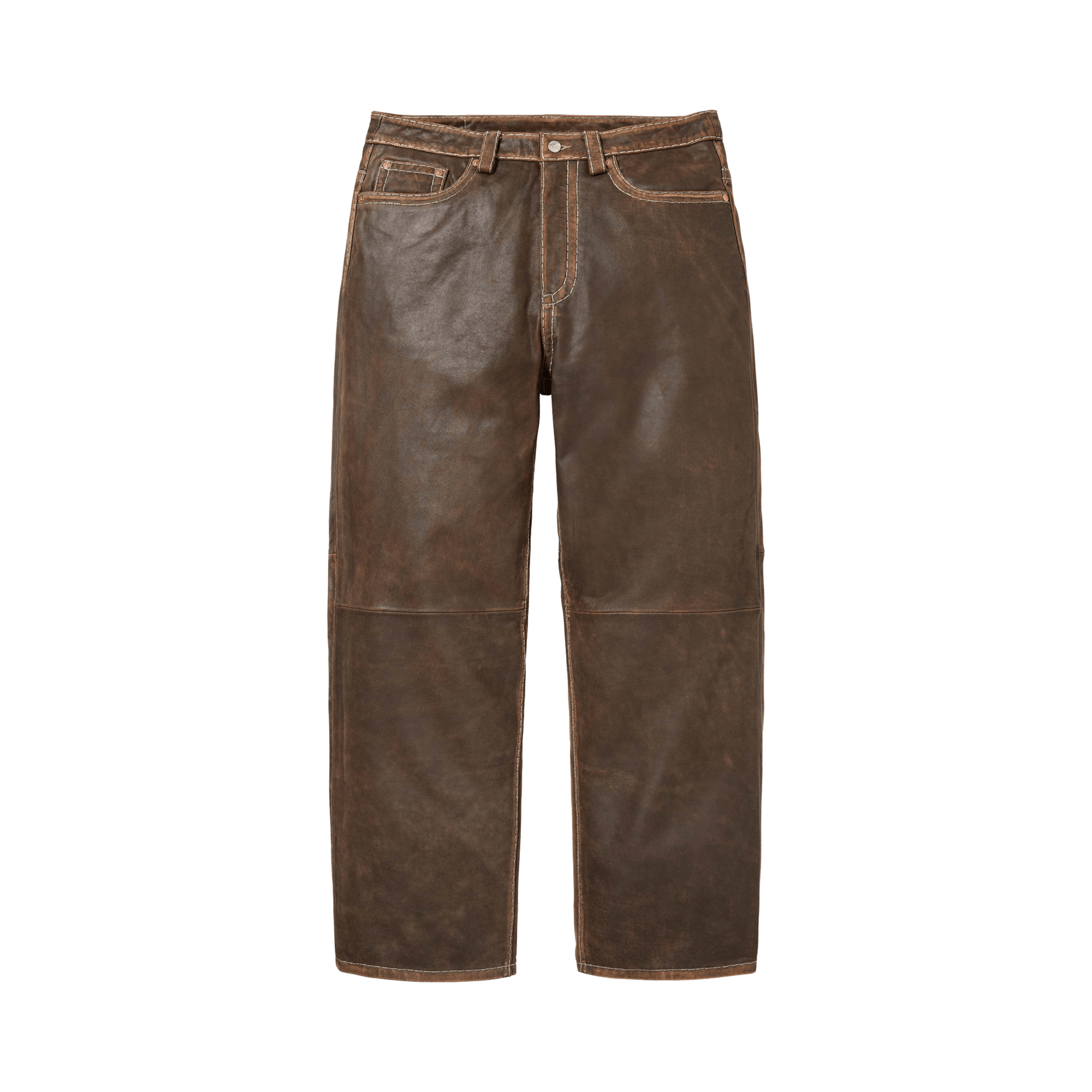 Supreme x True Religion Loose Fit Leather Pant 'Brown'