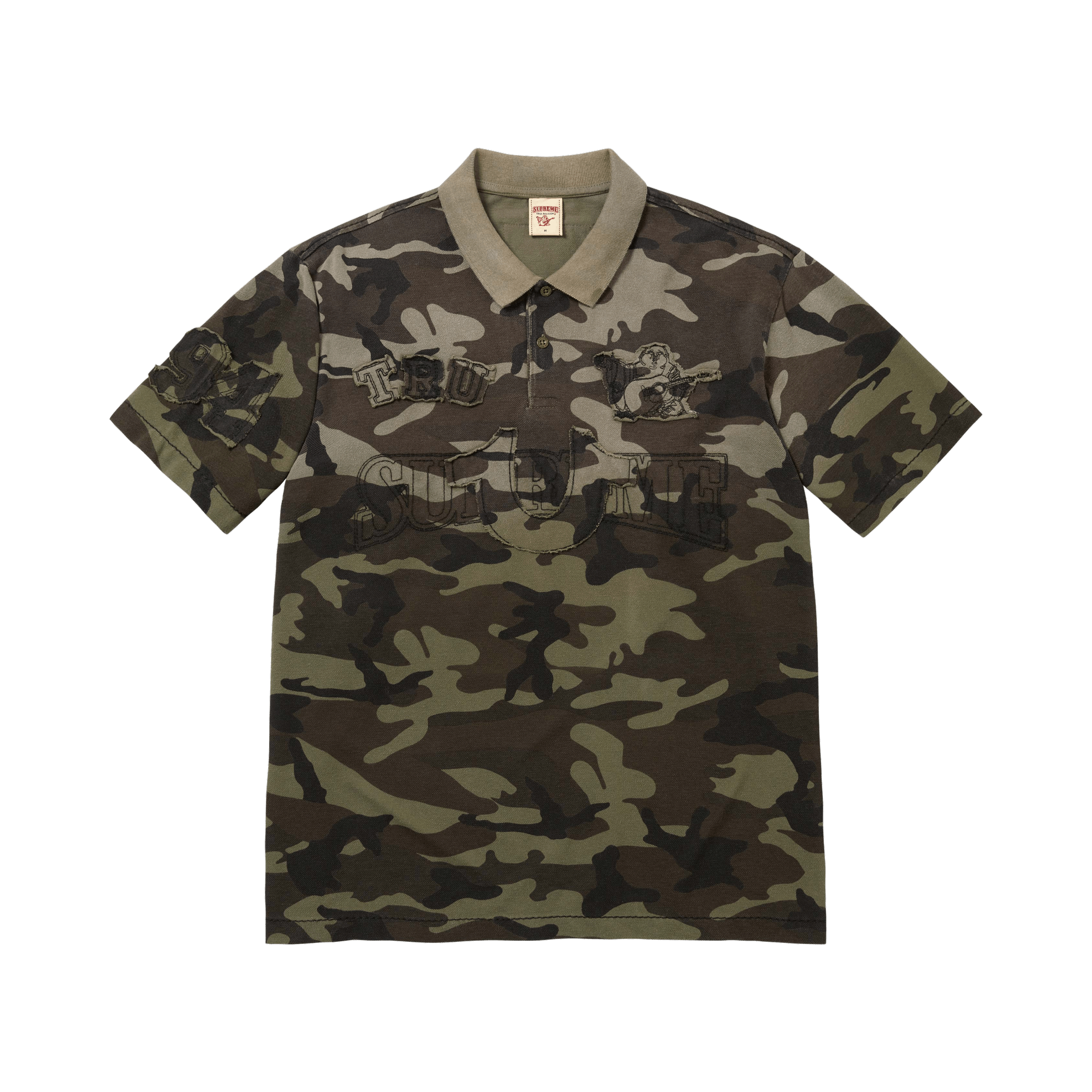 Supreme x True Religion Appliqué Polo 'Olive Camo'