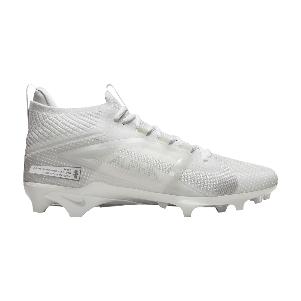 Nike Alpha Menace 4 Elite 'White/Metallic Silver'