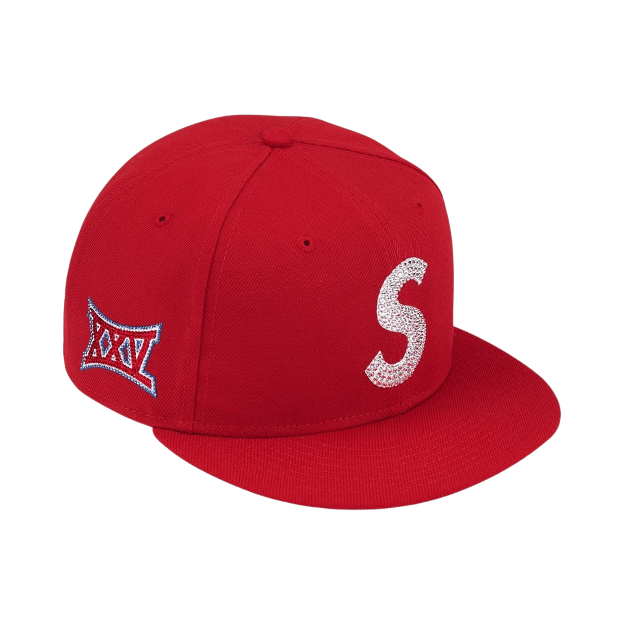 Supreme Swarovski S Logo New Era 'Red'