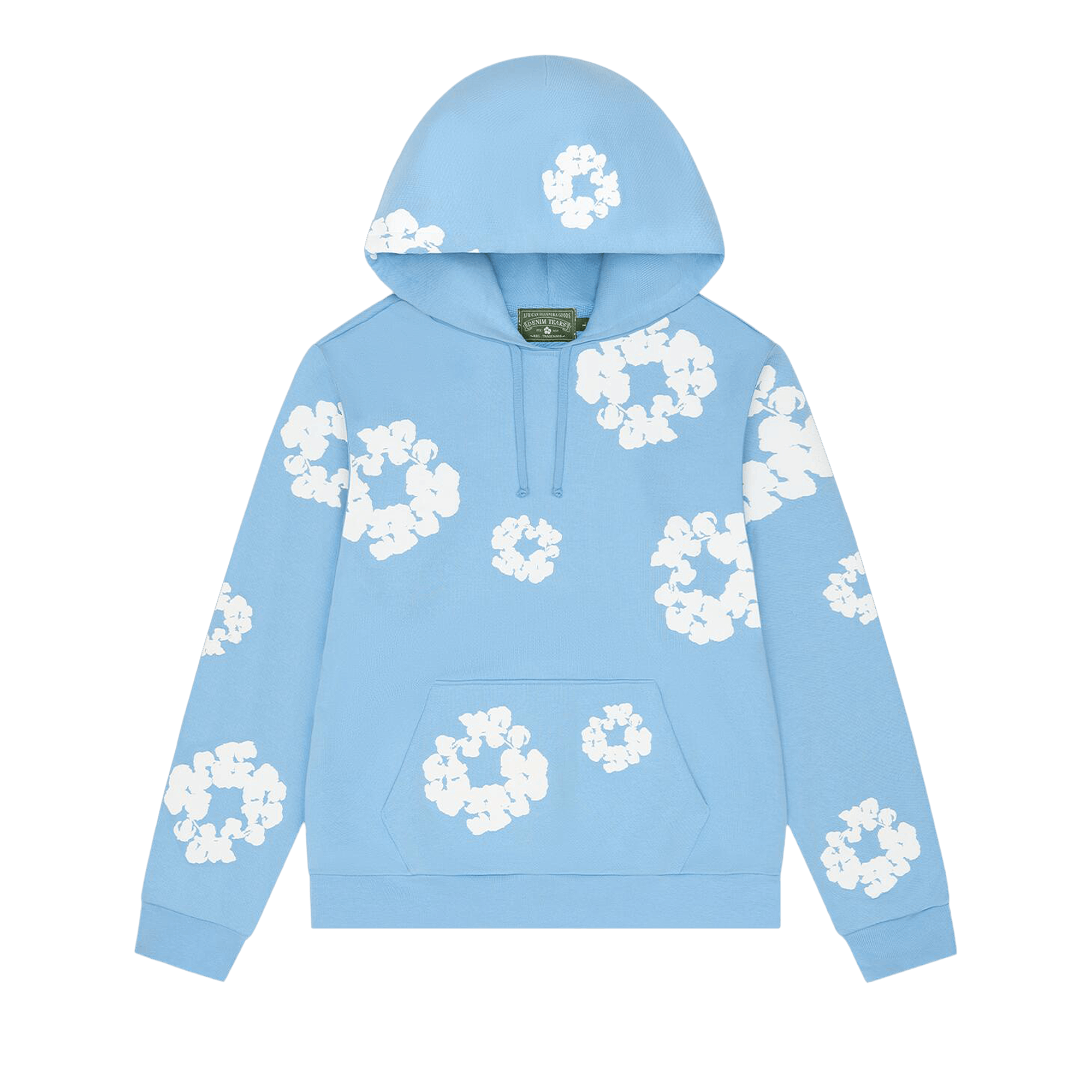Denim Tears Cotton Wreath Hoodie 'Light Blue'