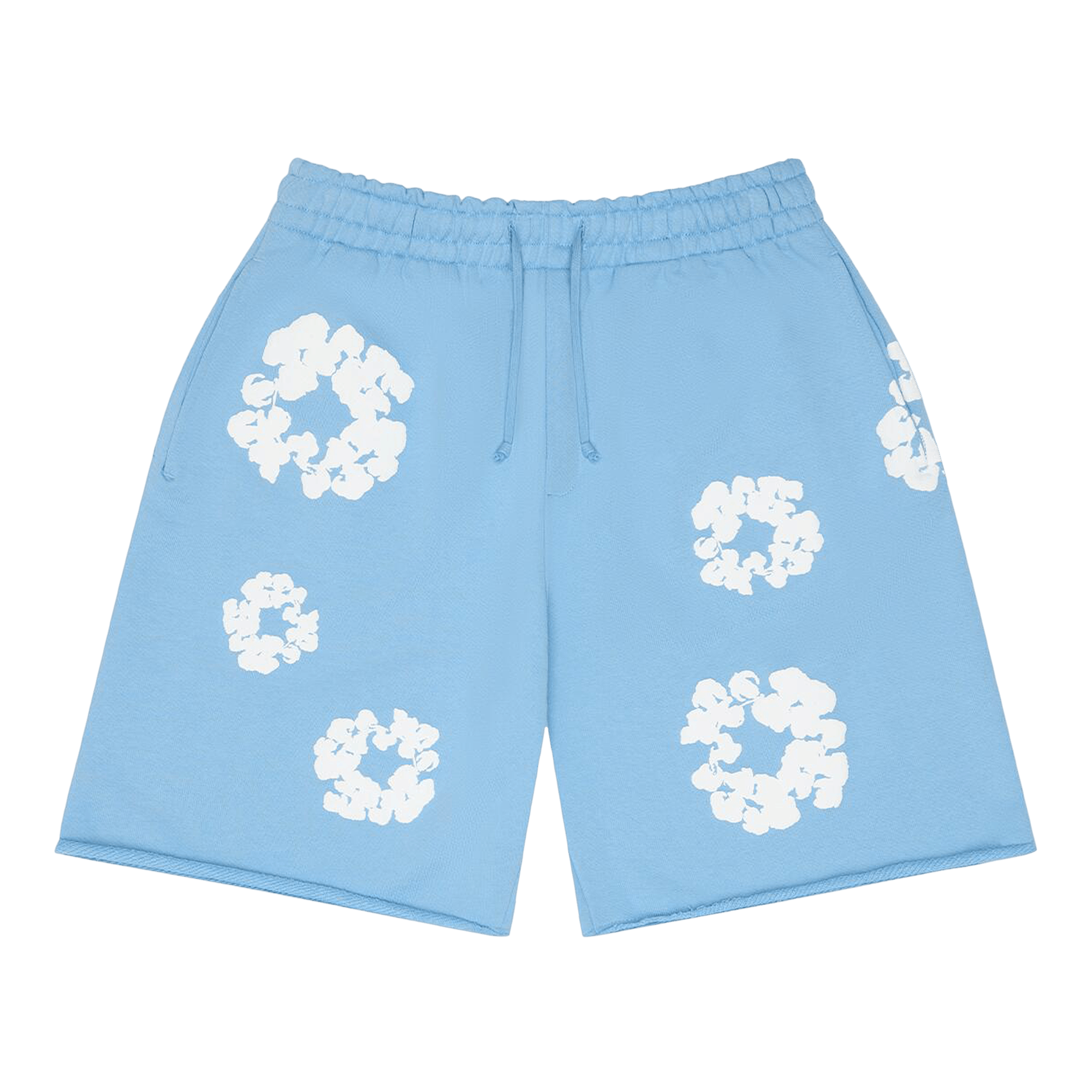 Denim Tears Cotton Wreath Sweatshorts 'Light Blue'
