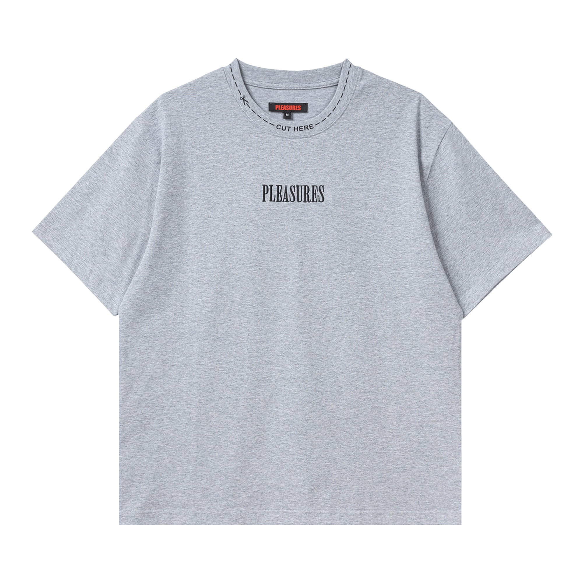 Pleasures Cut Here Heavyweight Shirt 'Heather Grey'