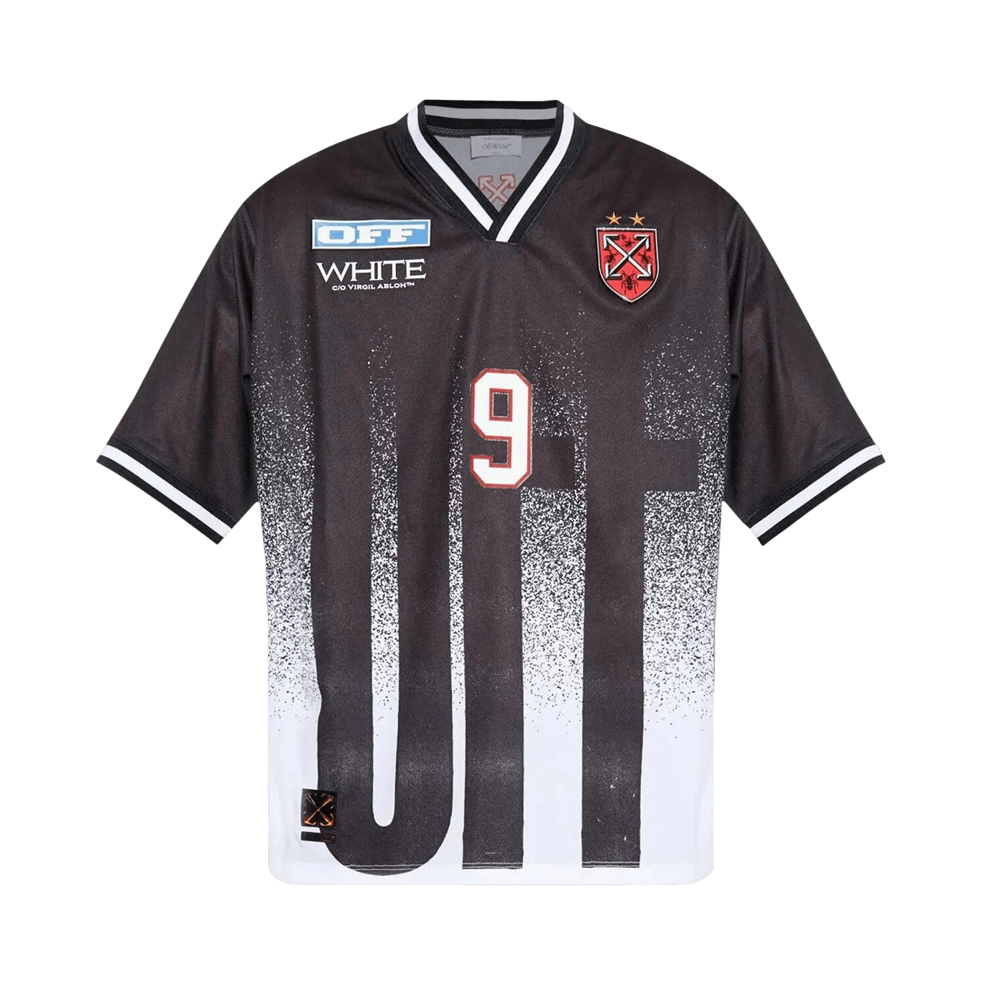 Off-White Big Off Gradient Soccer Short-Sleeve T-Shirt 'Black/White'