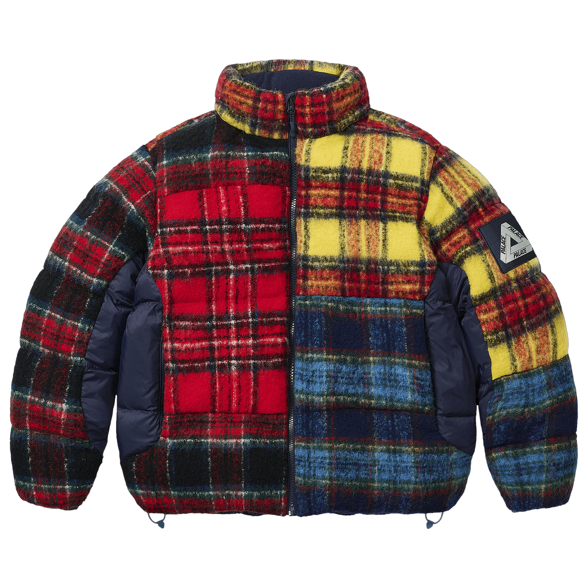 Palace Mohair Wool Puffa Jacket Patchwork 'Patchwork'