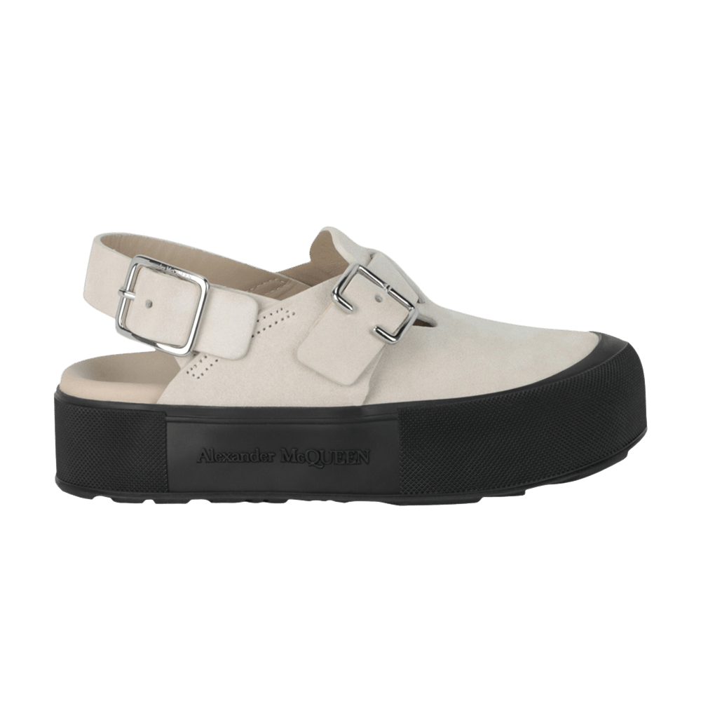 Alexander McQueen New Micmac Clog 'Beige Silver'