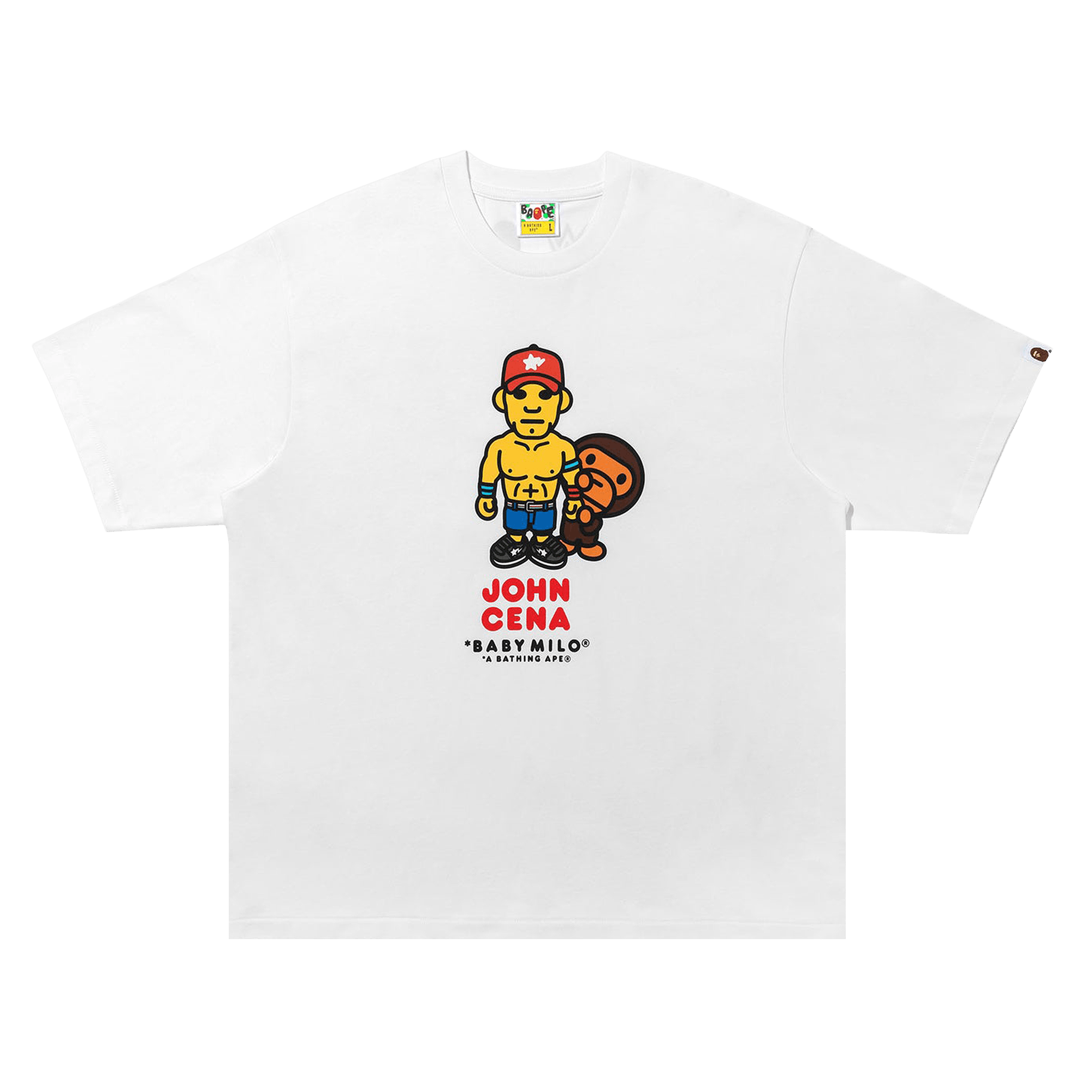 BAPE x WWE John Cena Baby Milo Relaxed Fit Tee 'White'