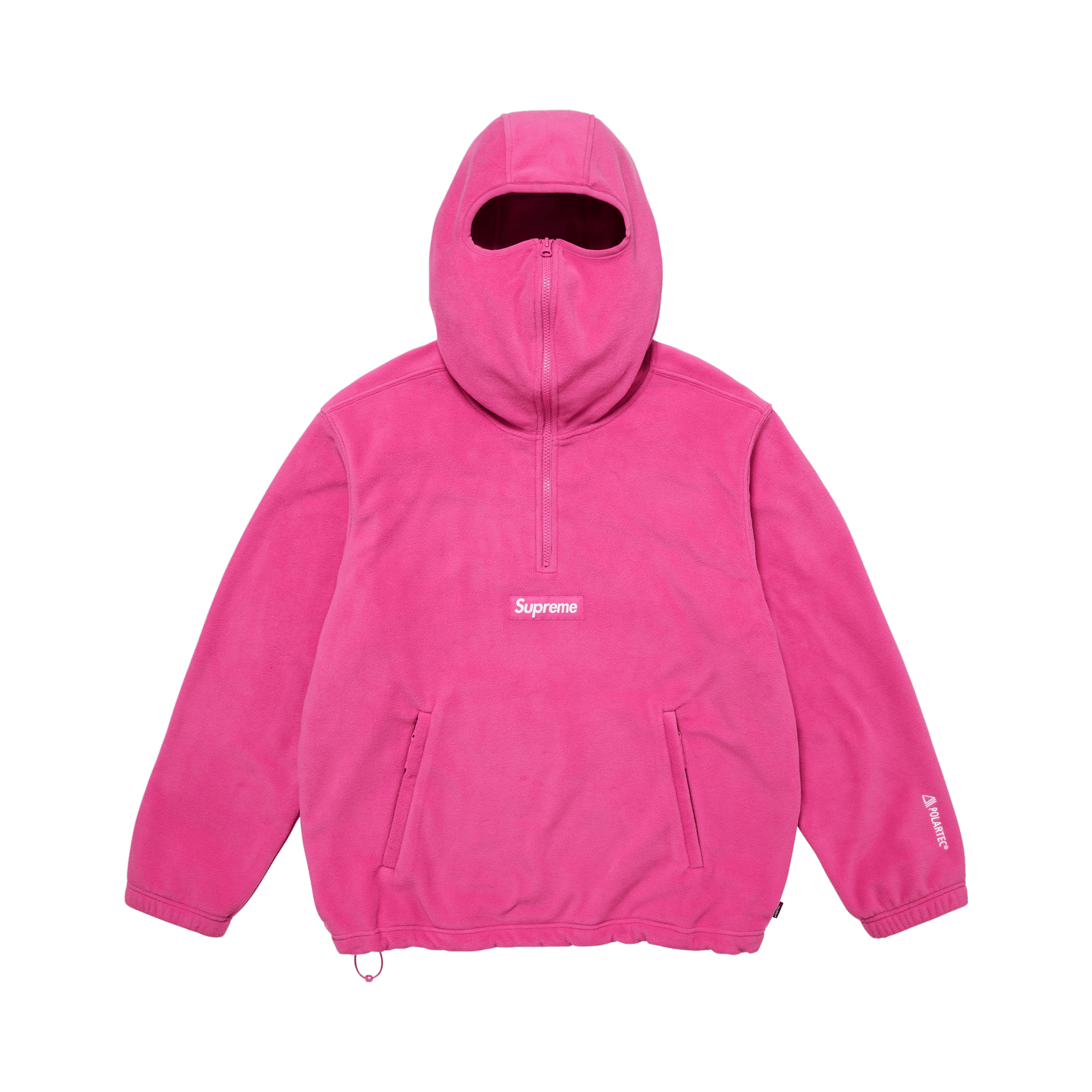 Supreme Polartec Face Mask Half Zip Hooded Sweatshirt 'Pink'
