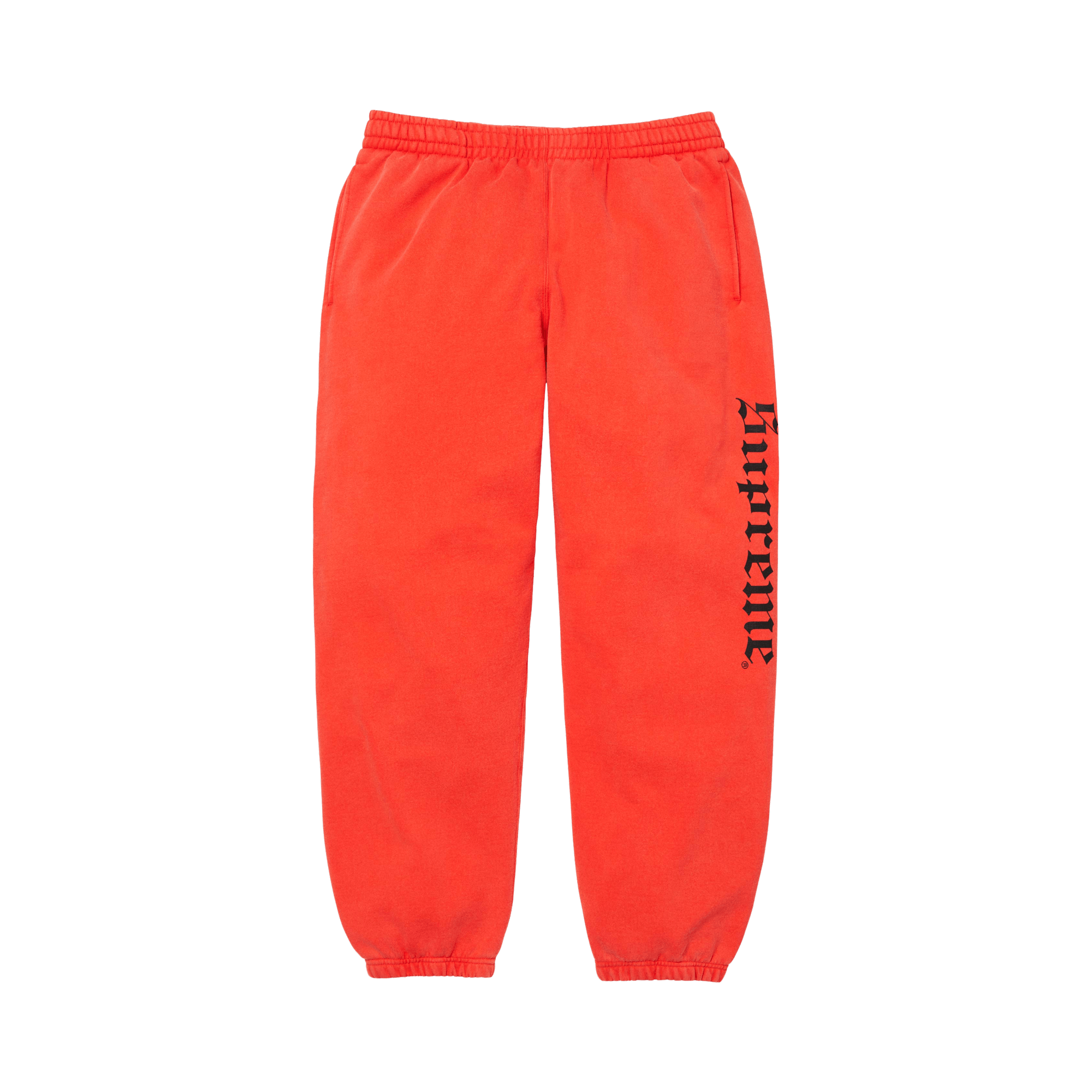 Supreme Washed Old English Sweatpant 'Orange'