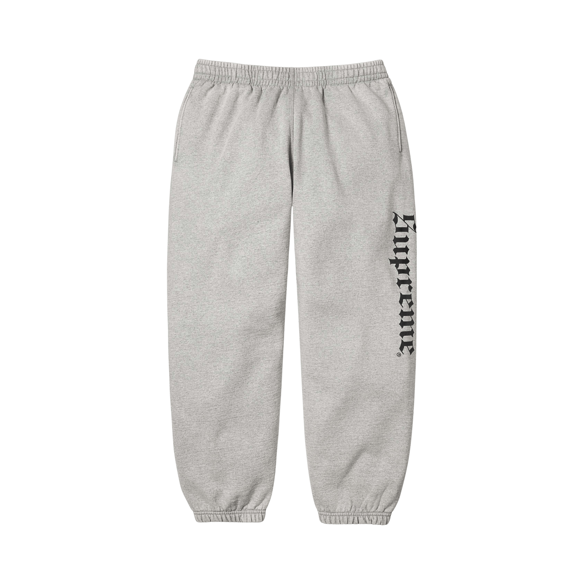 Supreme Washed Old English Sweatpant 'Heather Grey'