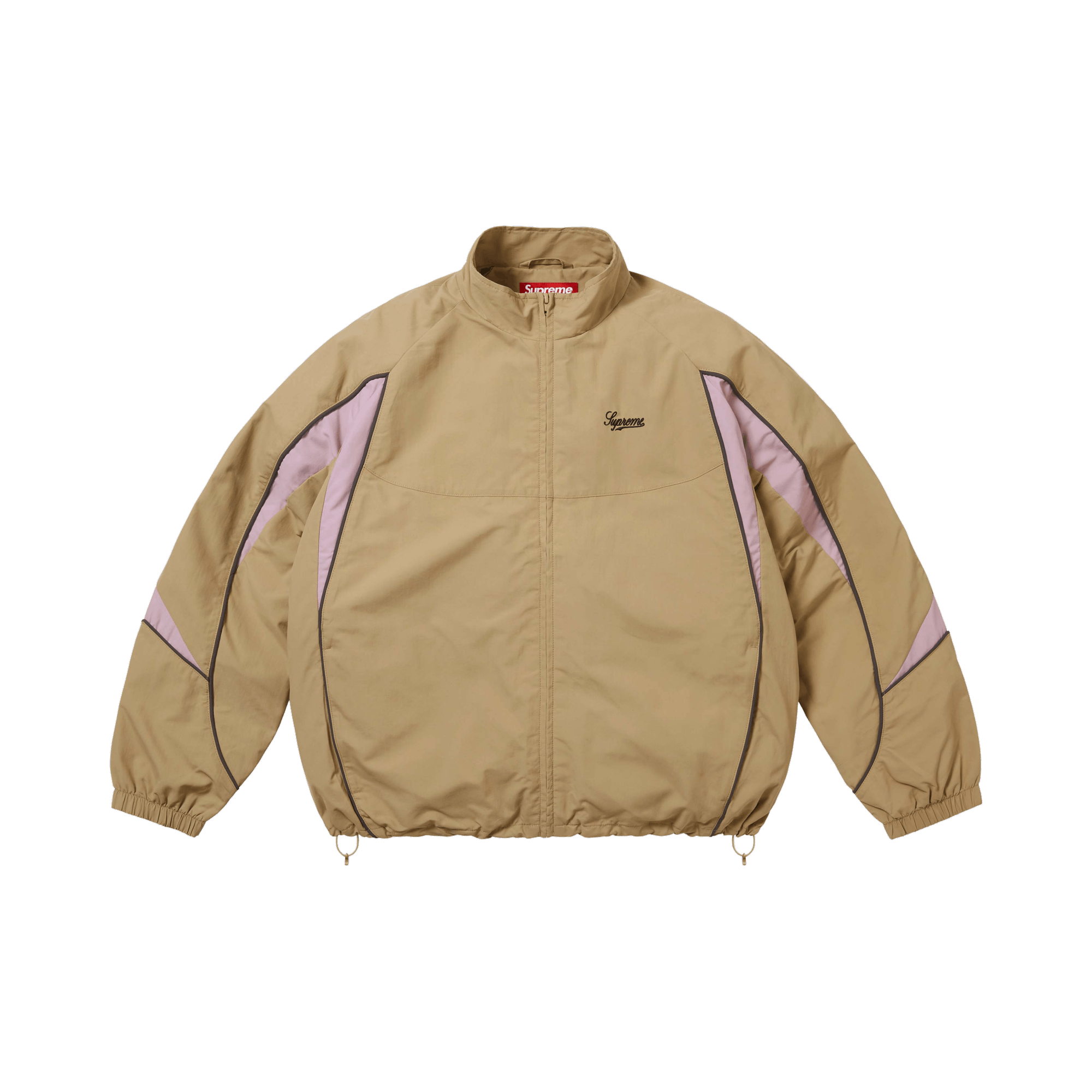 Supreme Contrast Piping Track Jacket 'Tan'