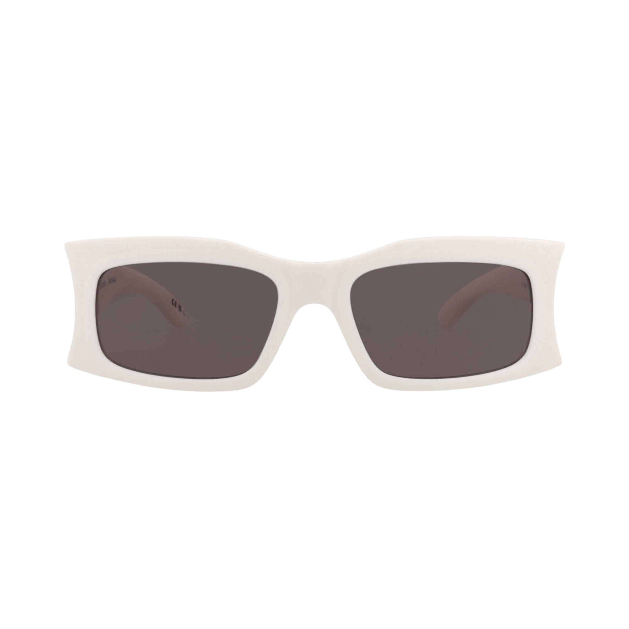 Balenciaga Square Frame Bio Injection Sunglasses 'Ivory/Grey'