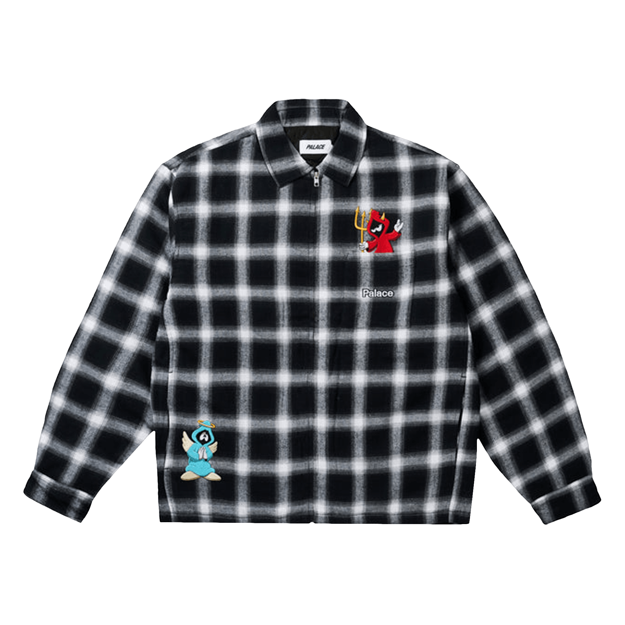 Palace Zip Up Shirt 'Black'