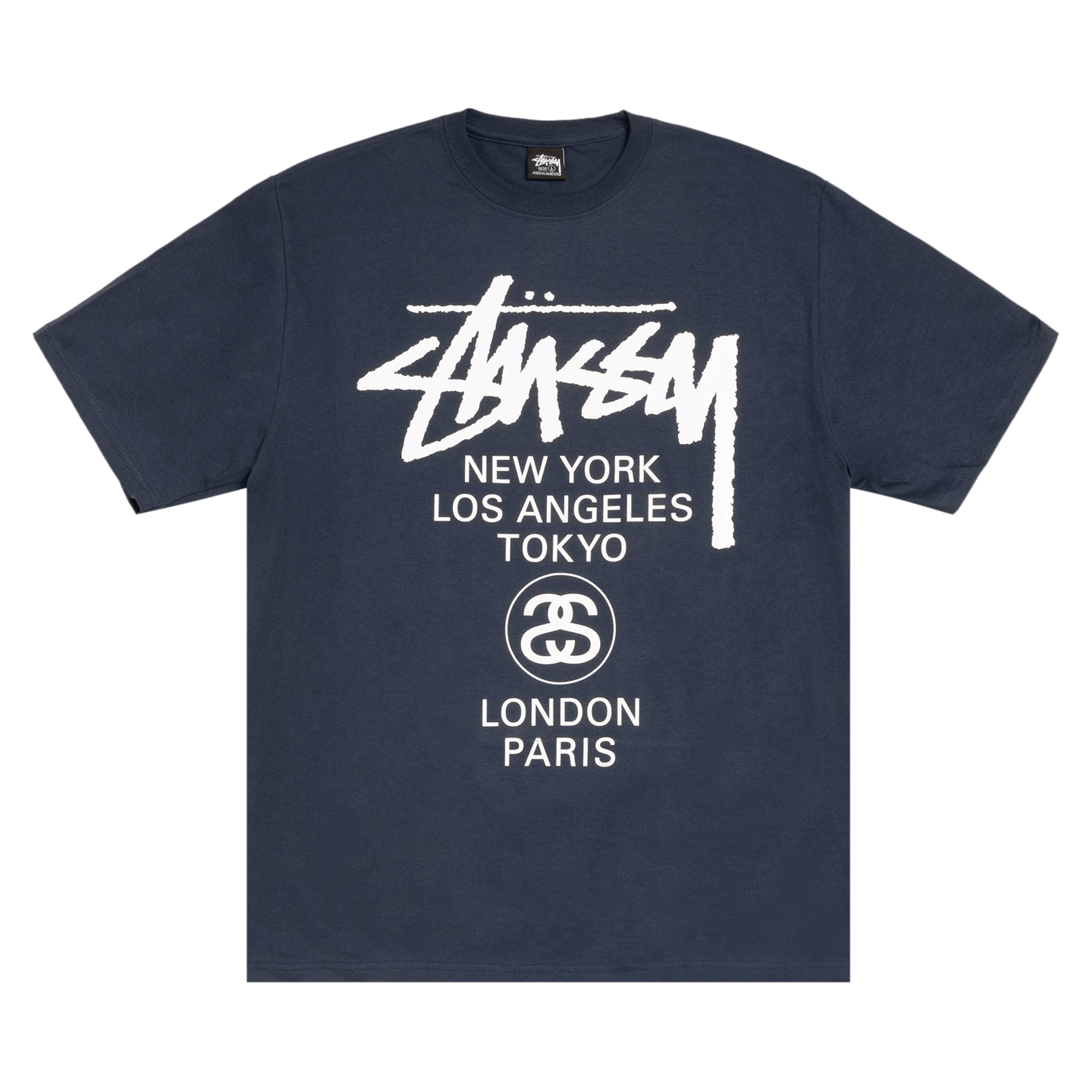 Stussy World Tour Tee 'Navy'